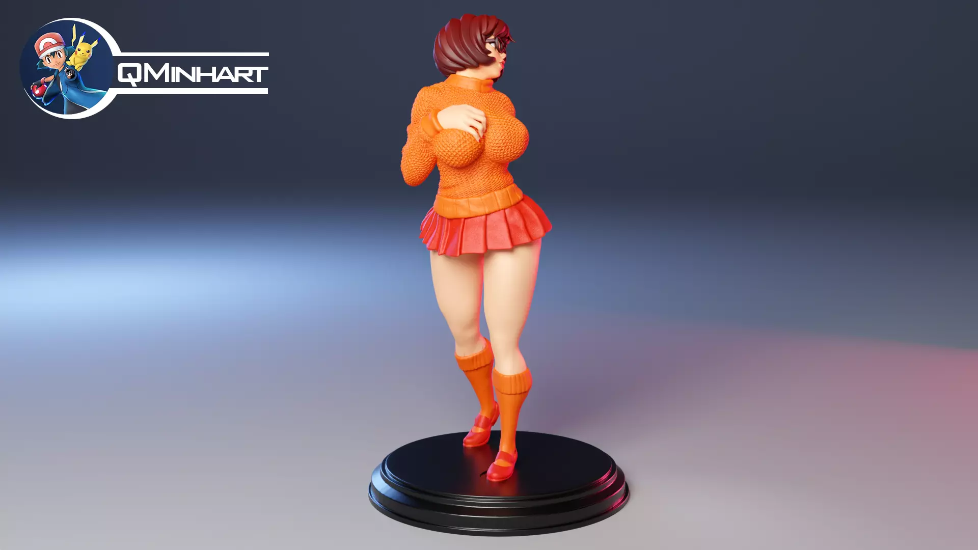 Velma Scooby Doo Fanart Collectible Figure 3D print model_32