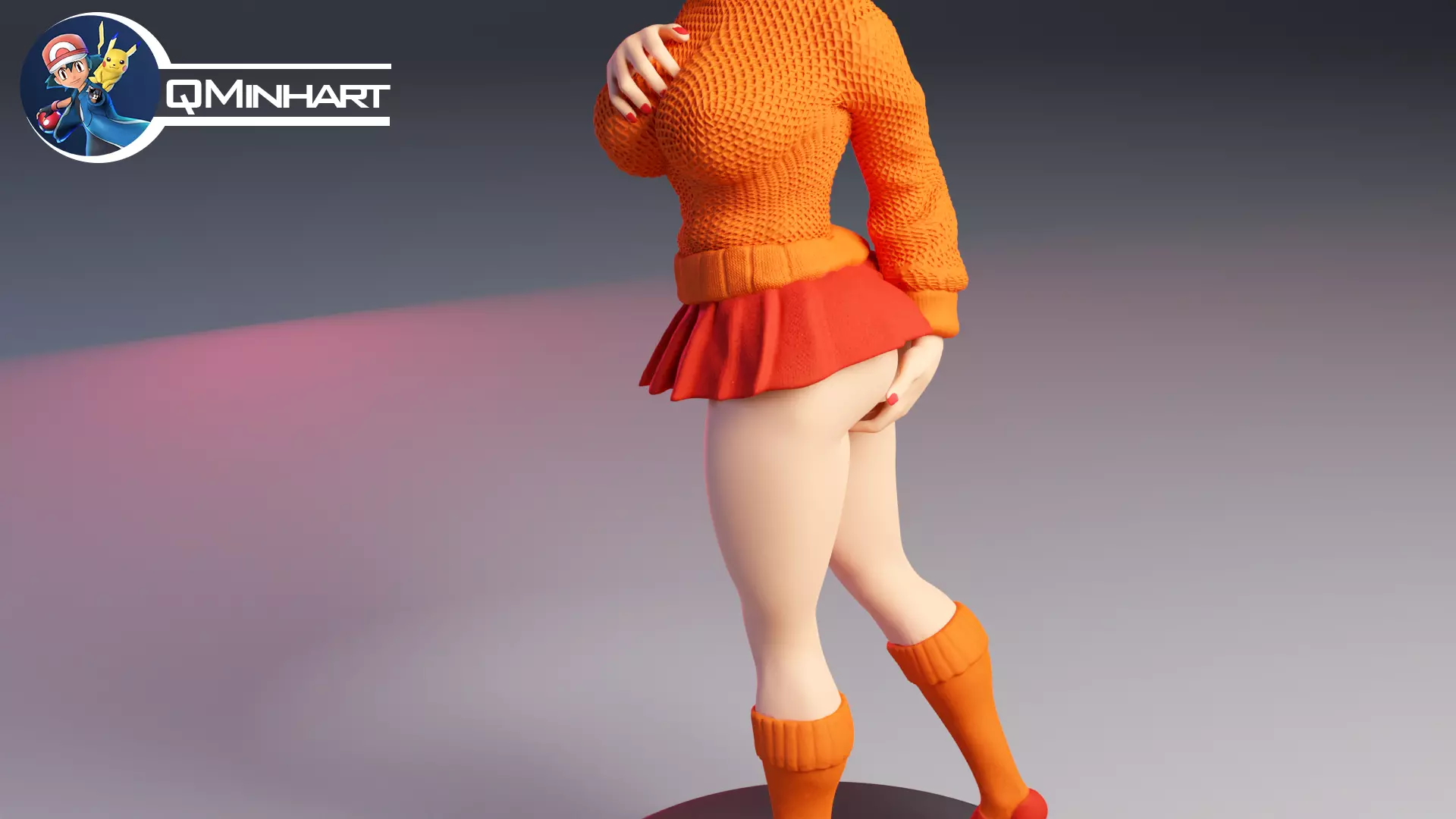 Velma Scooby Doo Fanart Collectible Figure 3D print model_10