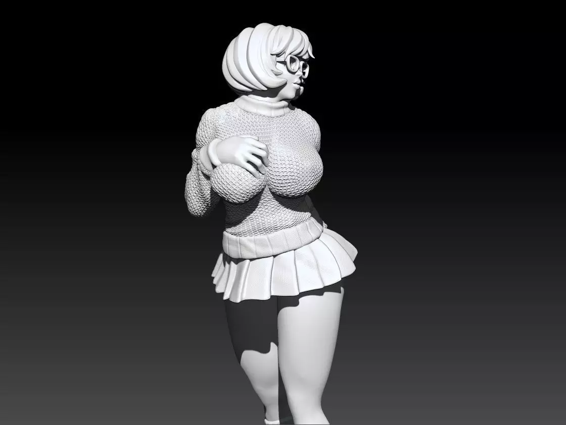 Velma Scooby Doo Fanart Collectible Figure 3D print model_19