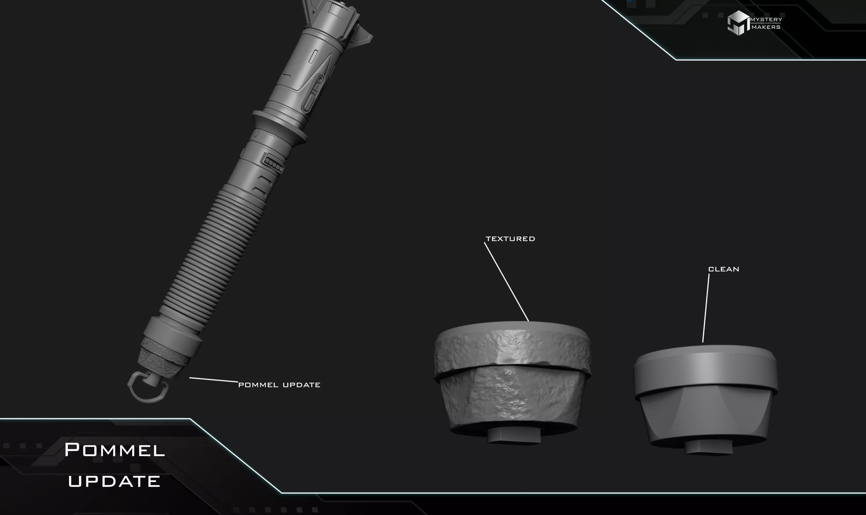 Baylan Skoll lightsaber 3D print model_6