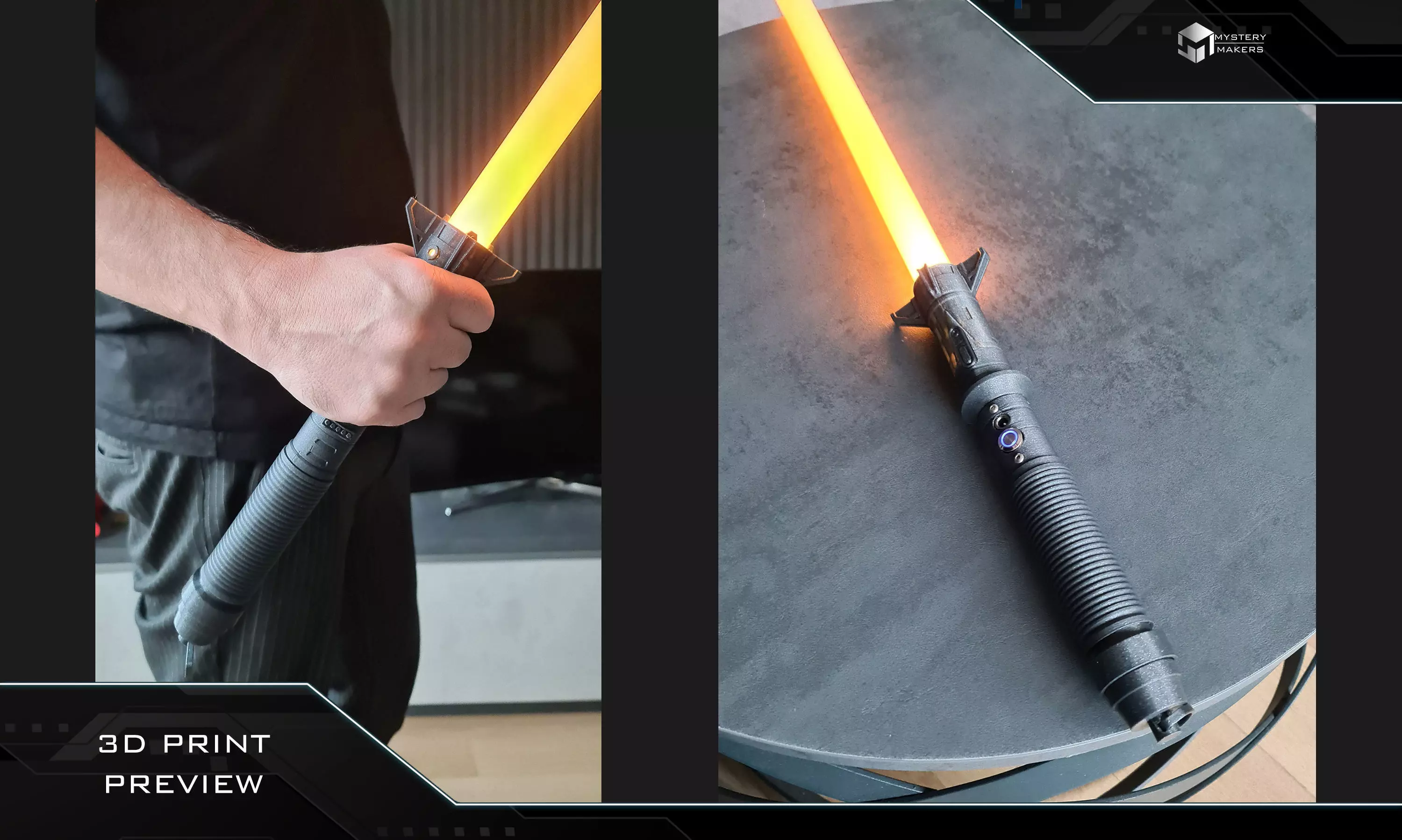 Baylan Skoll lightsaber 3D print model_8
