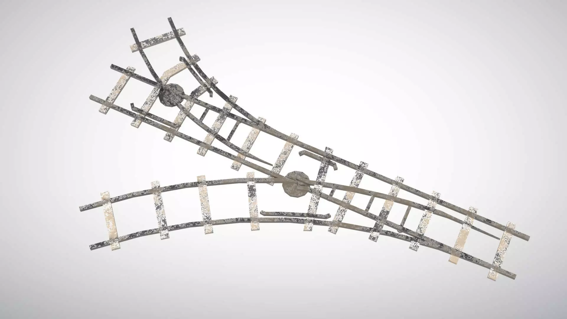 Mini Steam Locomotive Low-poly 3D model_8