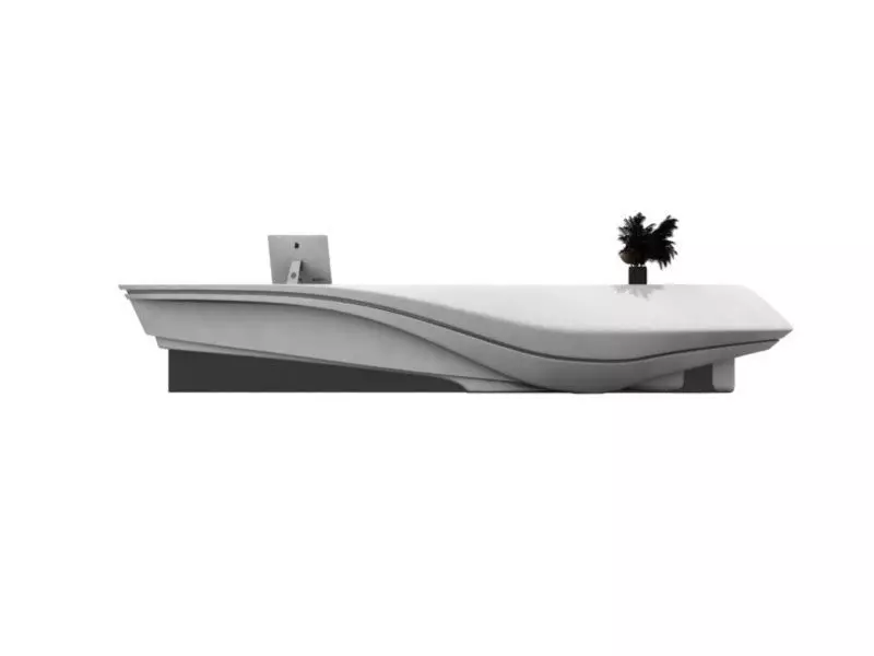 Futuristic Reception Table  3D model_1