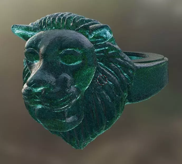 Anello Leone Lion Ring with standard sizes 3D print model_18