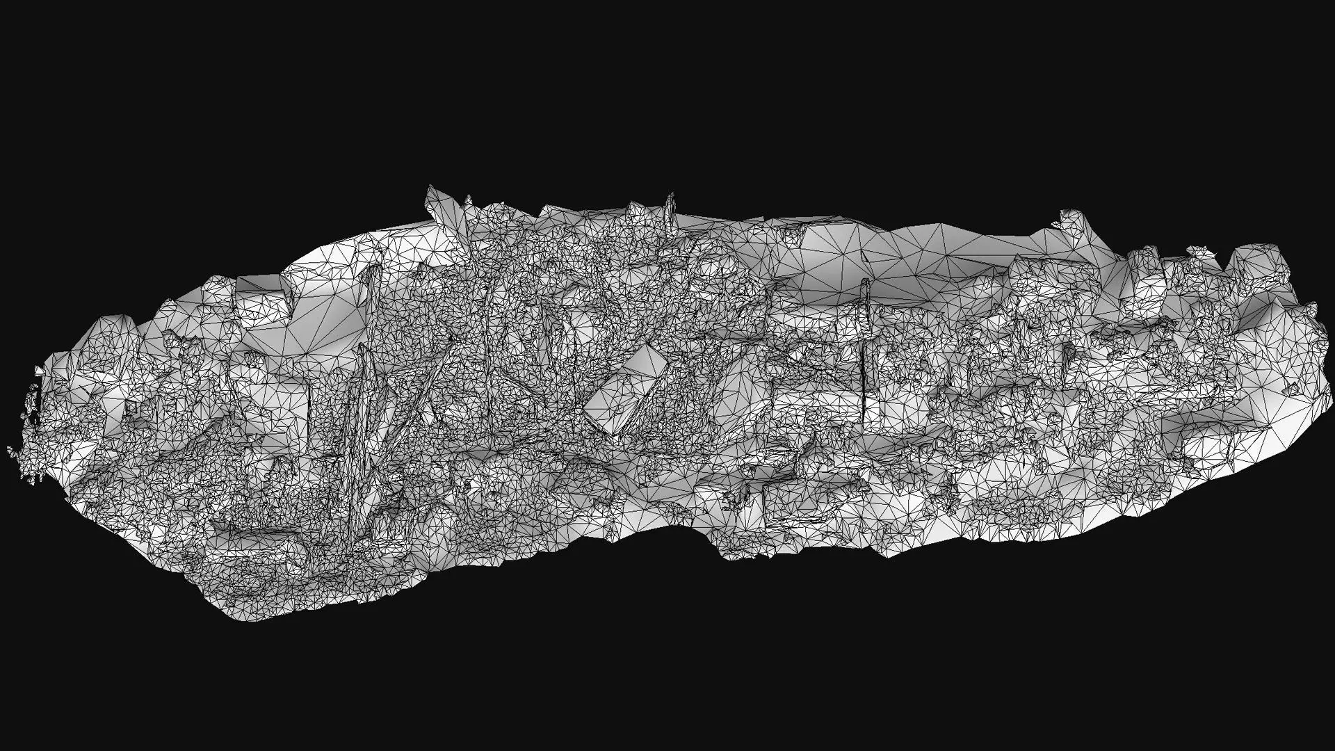 ancient mossy ruins stones long pile PBR photogrammetry Low-poly 3D model_7