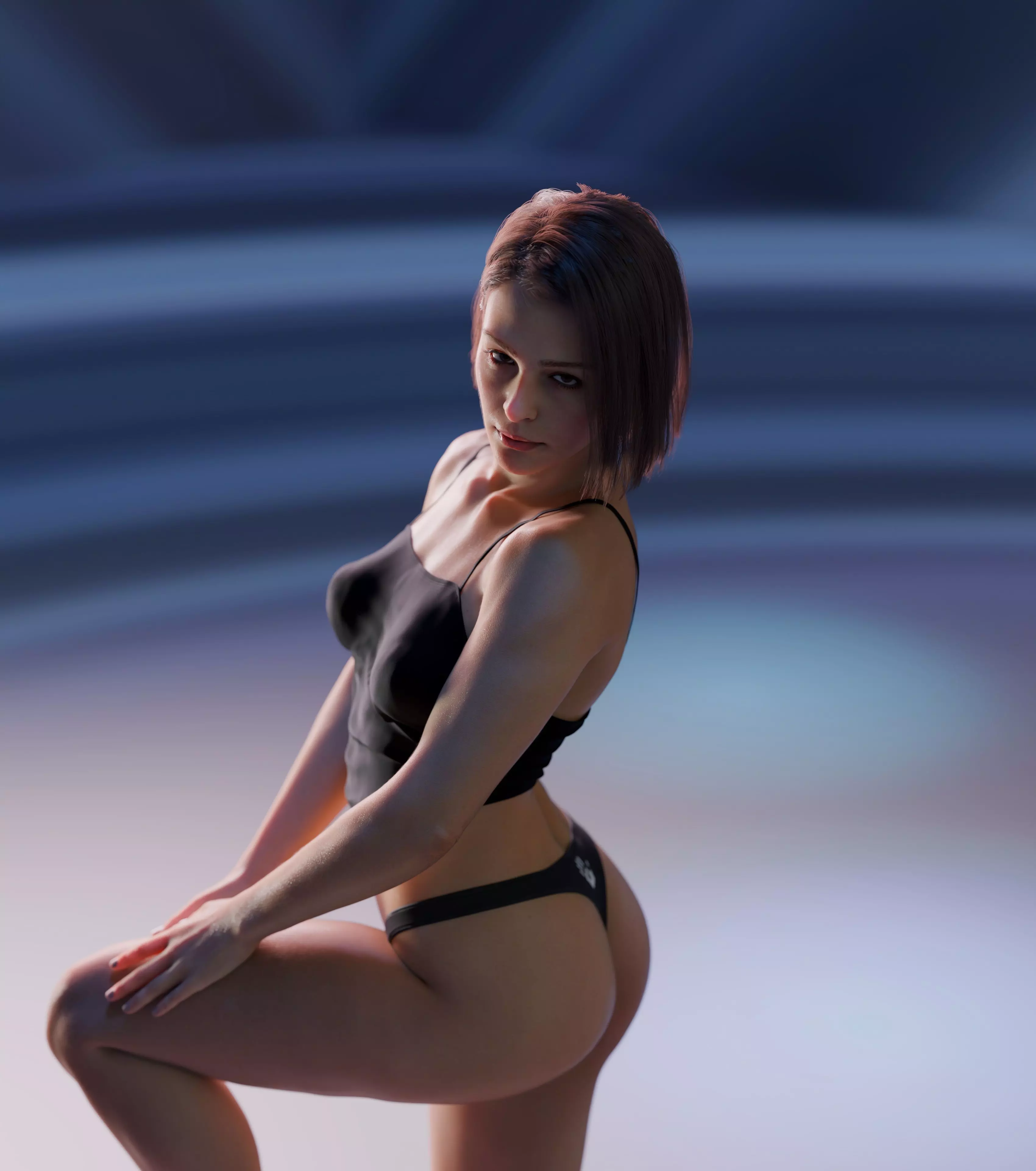 Layla - Advanced Rigged Female Low-poly 3D model_22