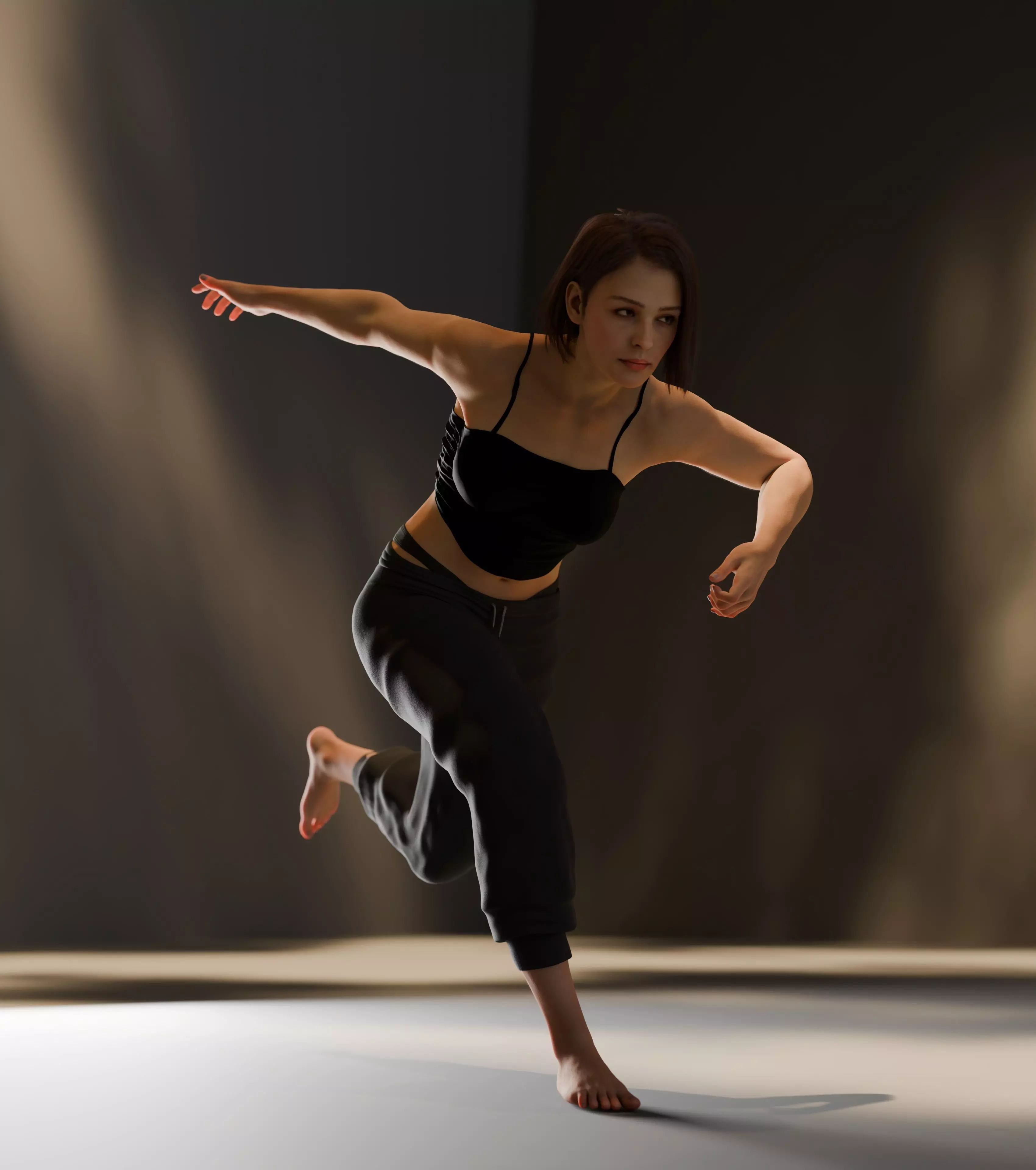 Layla - Advanced Rigged Female Low-poly 3D model_33