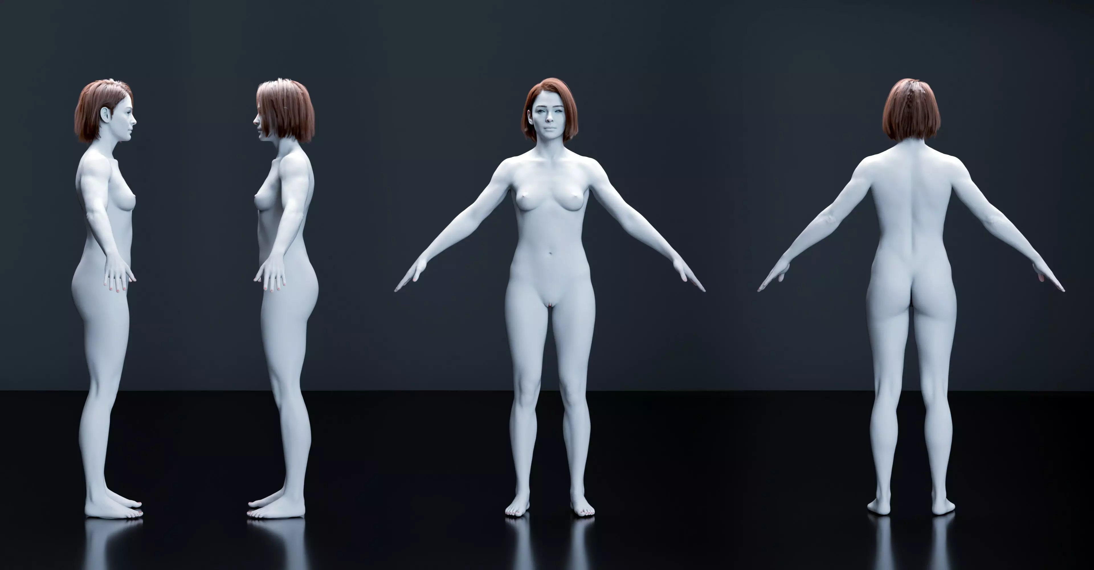 Layla - Advanced Rigged Female Low-poly 3D model_10