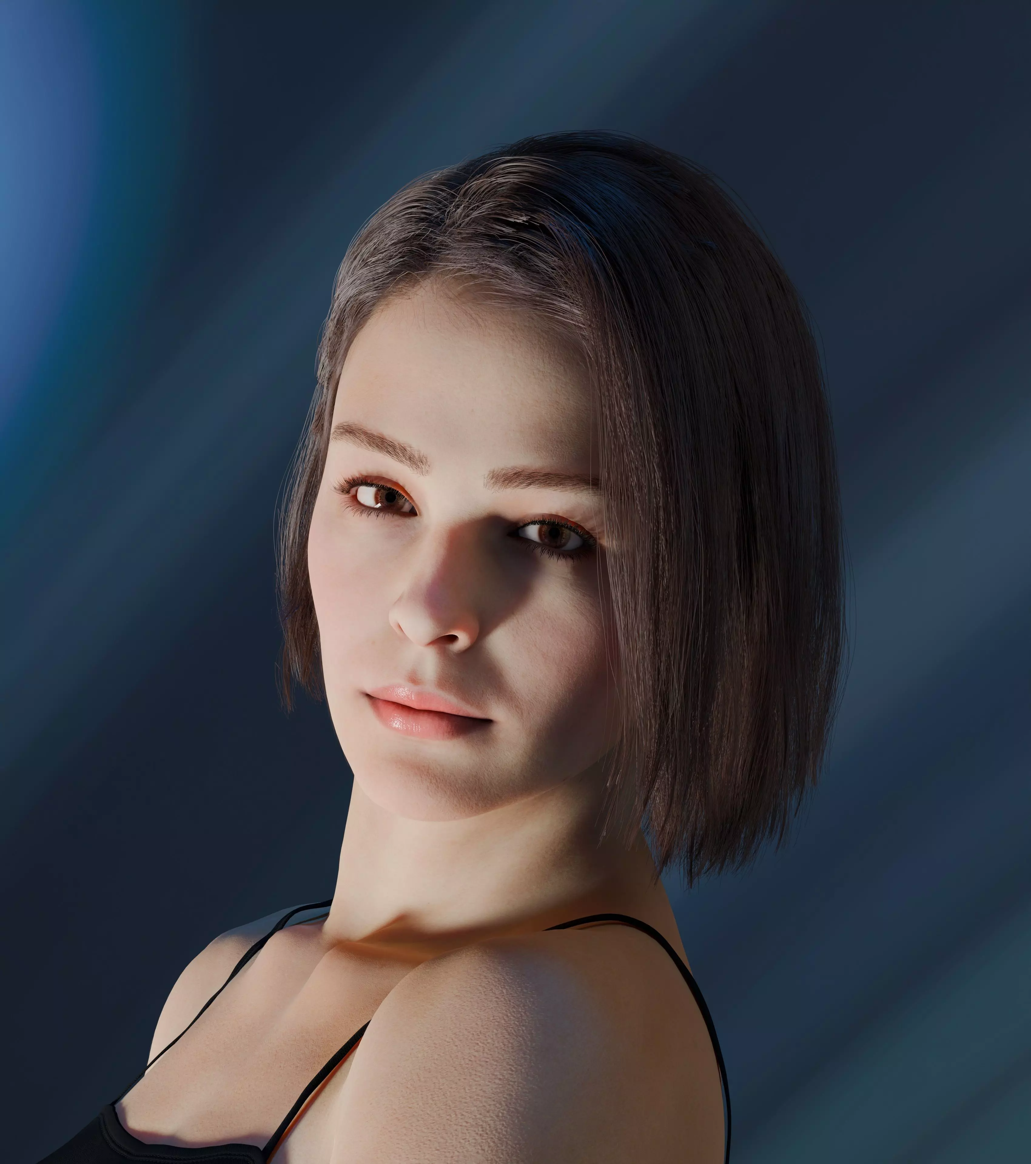 Layla - Advanced Rigged Female Low-poly 3D model_16