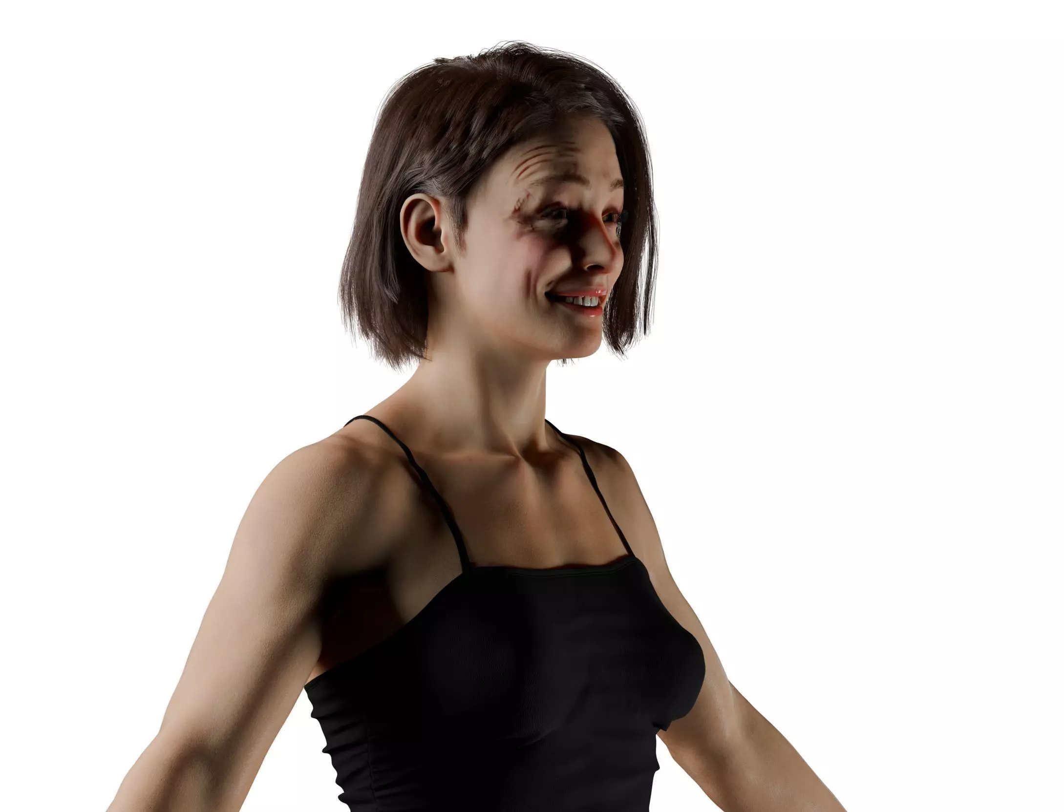 Layla - Advanced Rigged Female Low-poly 3D model_17