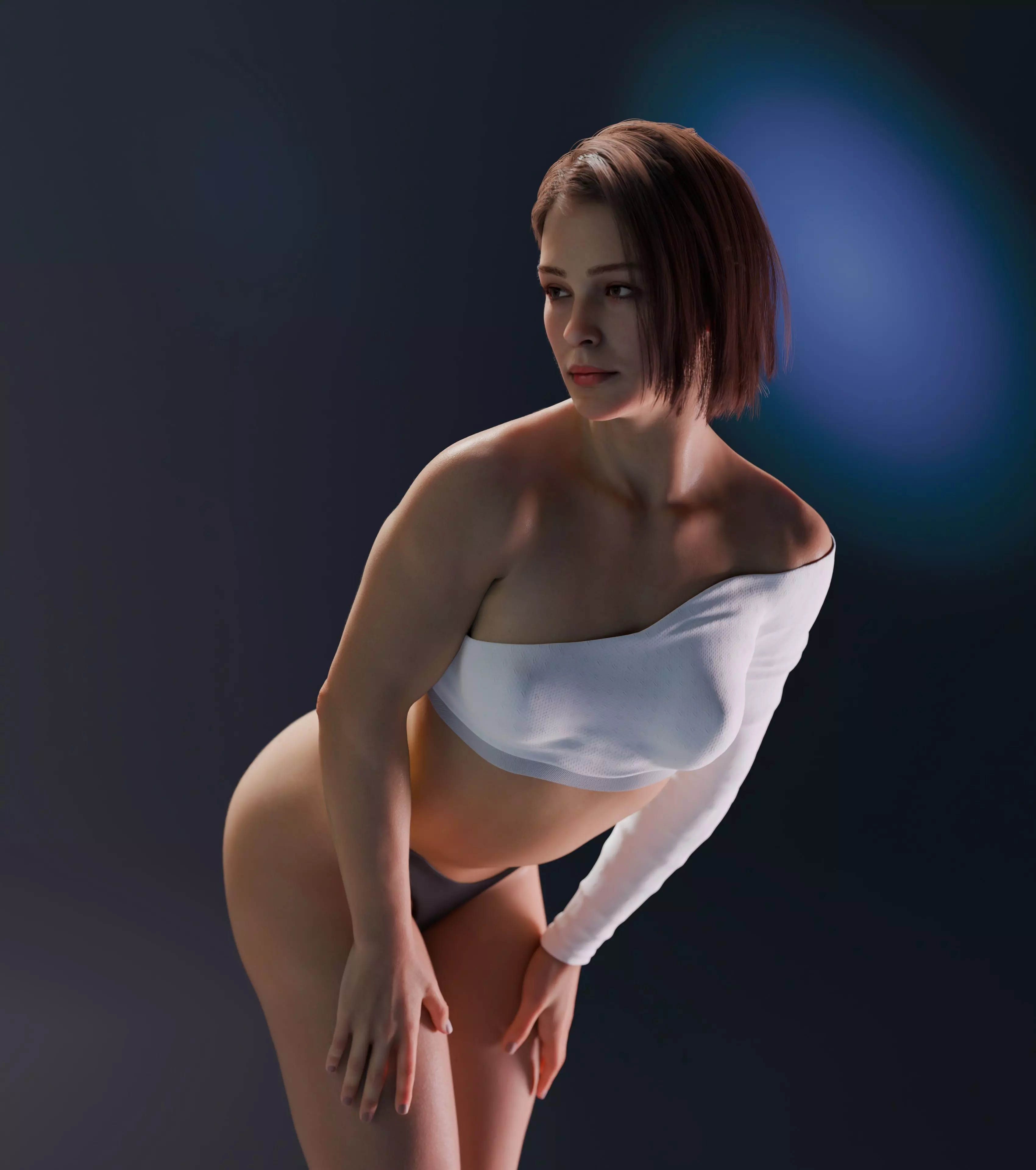 Layla - Advanced Rigged Female Low-poly 3D model_29