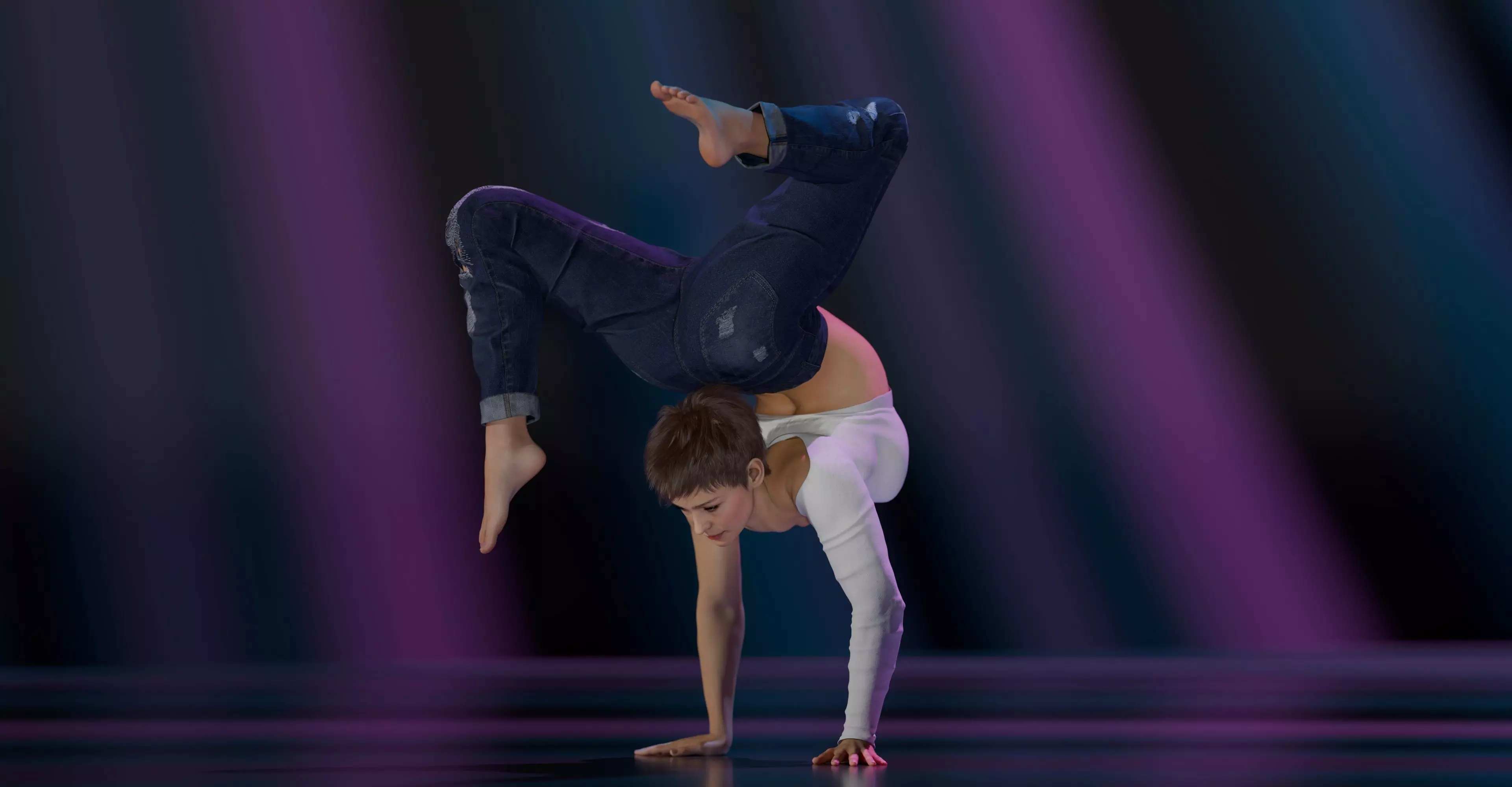 Layla - Advanced Rigged Female Low-poly 3D model_21