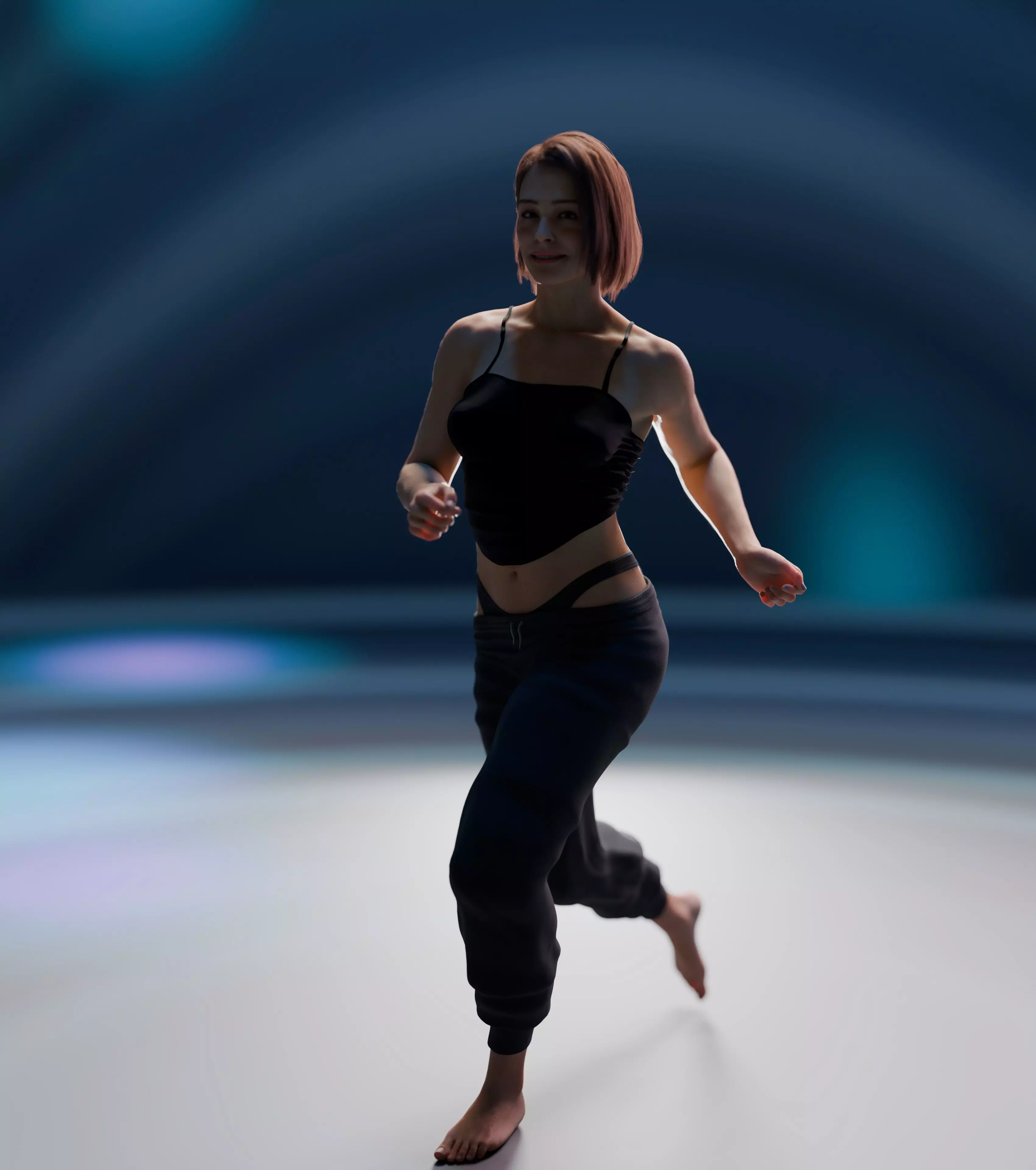 Layla - Advanced Rigged Female Low-poly 3D model_12