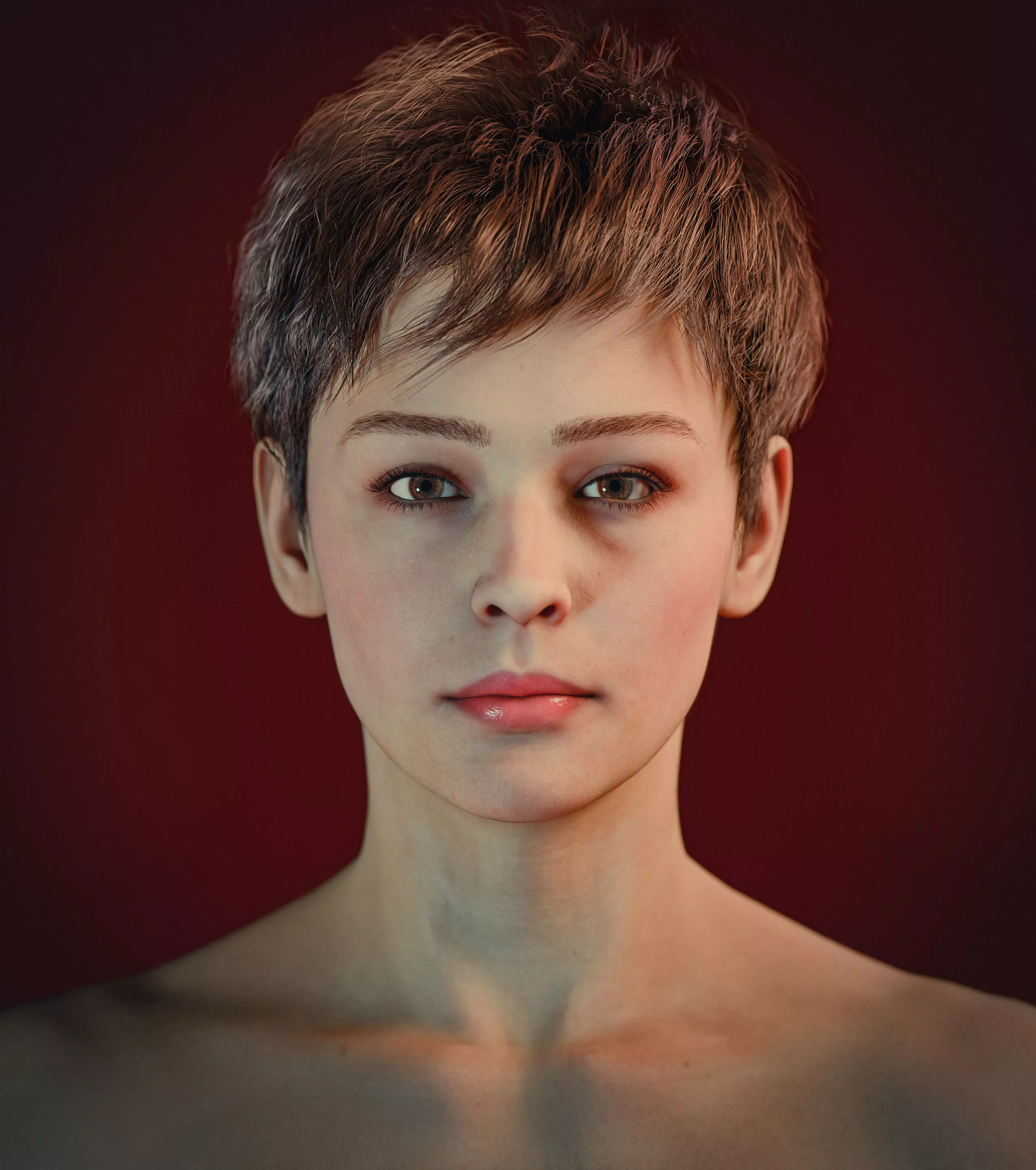 Layla - Advanced Rigged Female Low-poly 3D model_8