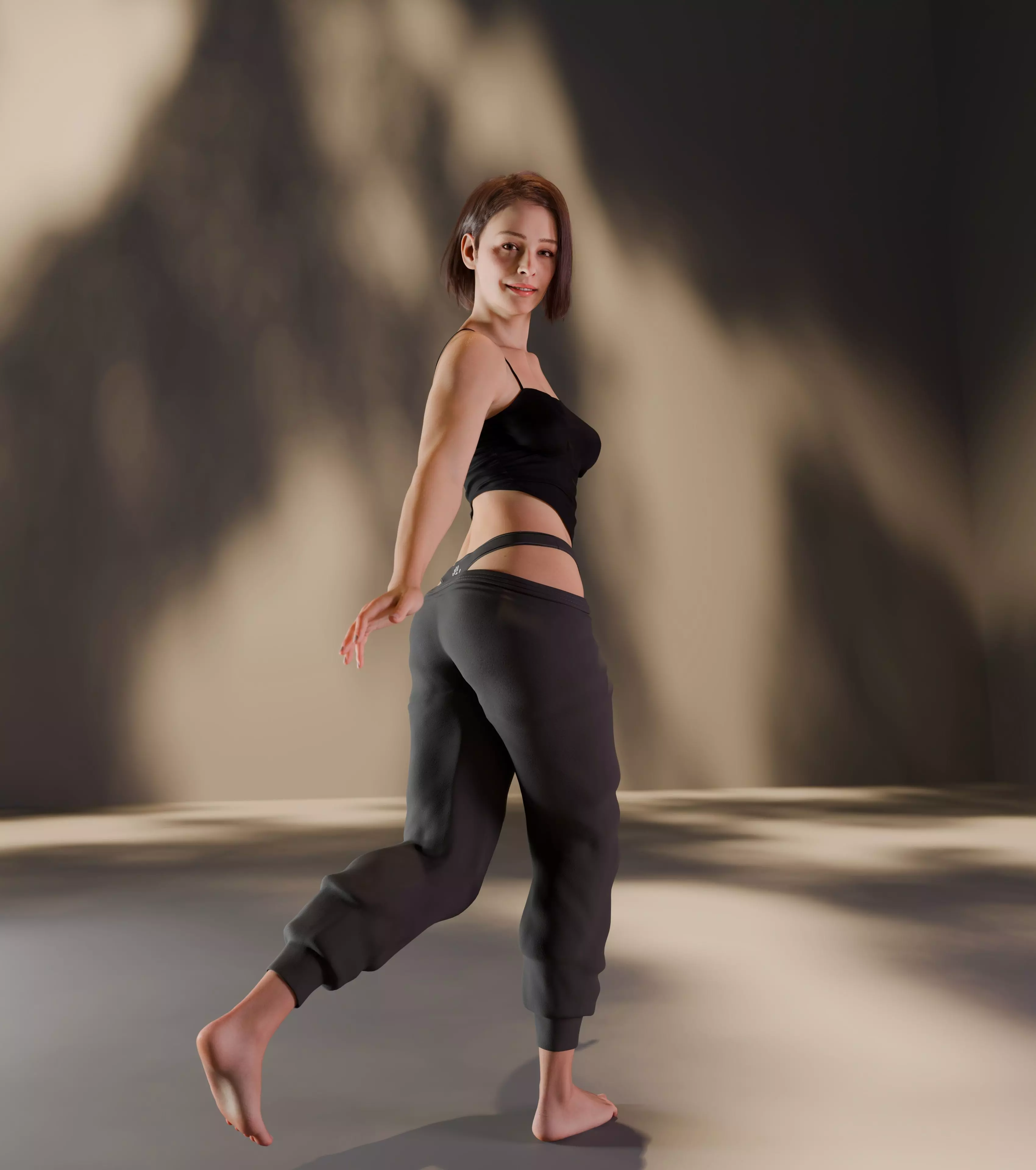 Layla - Advanced Rigged Female Low-poly 3D model_30