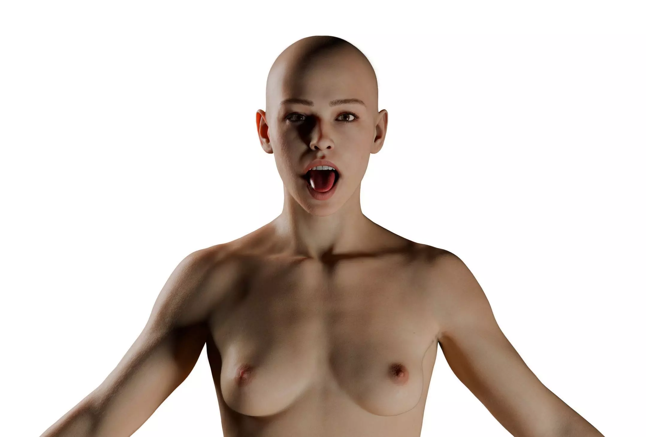 Layla - Advanced Rigged Female Low-poly 3D model_62