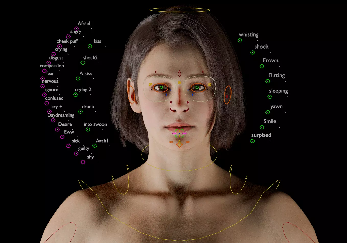 Layla - Advanced Rigged Female Low-poly 3D model_64