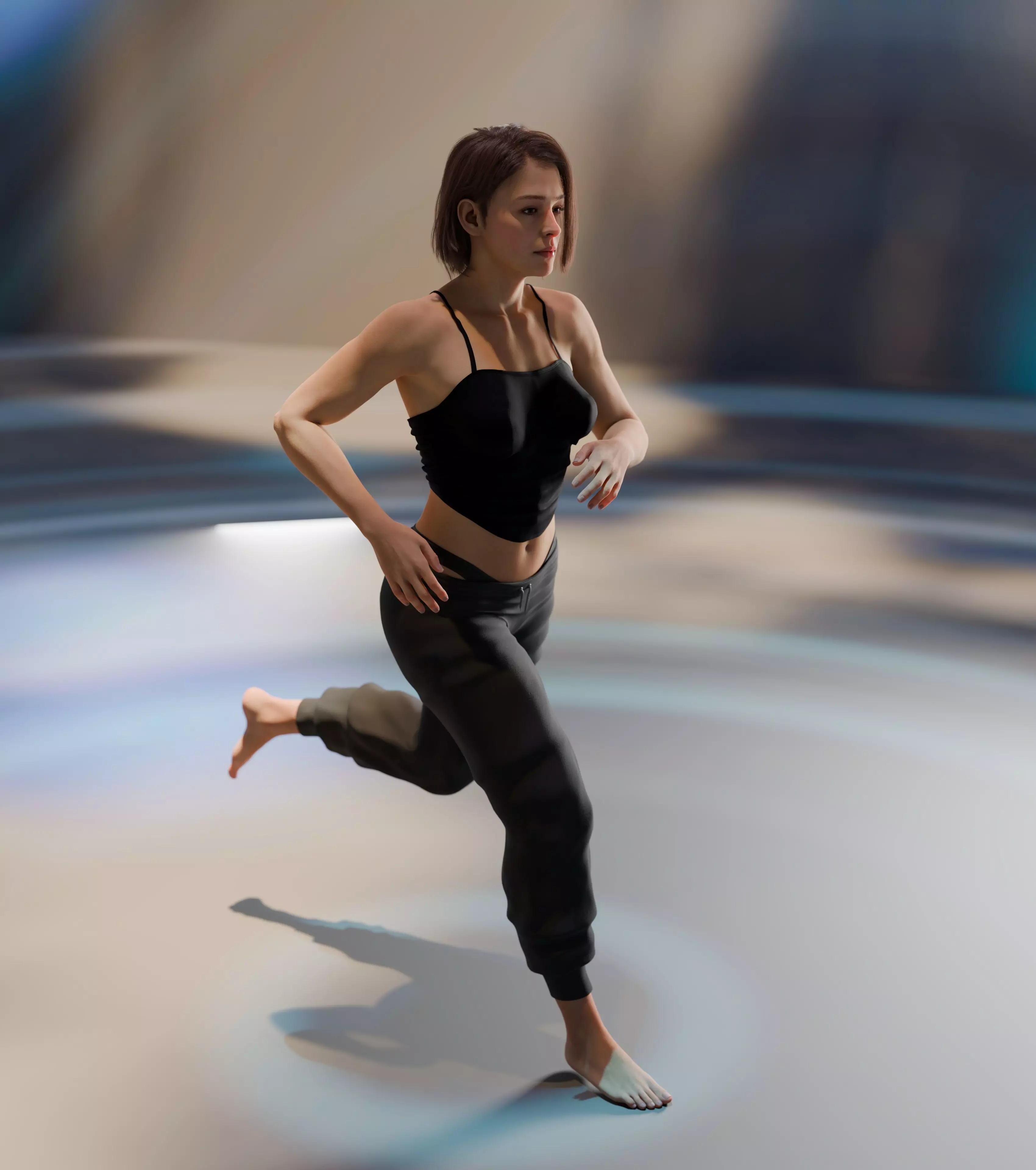 Layla - Advanced Rigged Female Low-poly 3D model_25