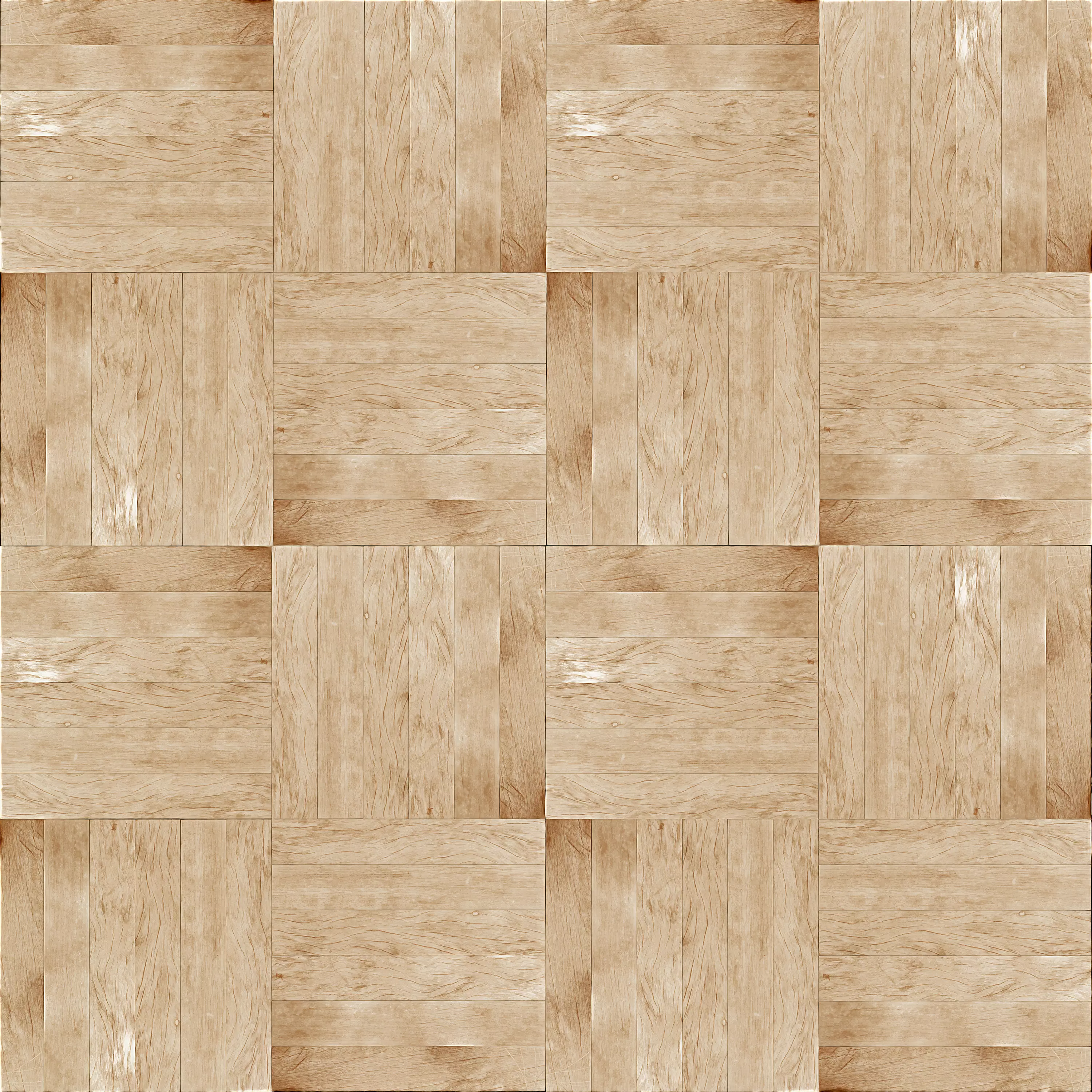 Wood Parquet Floor Texture Pack - 8K PBR SBSAR Low-poly 3D model_2