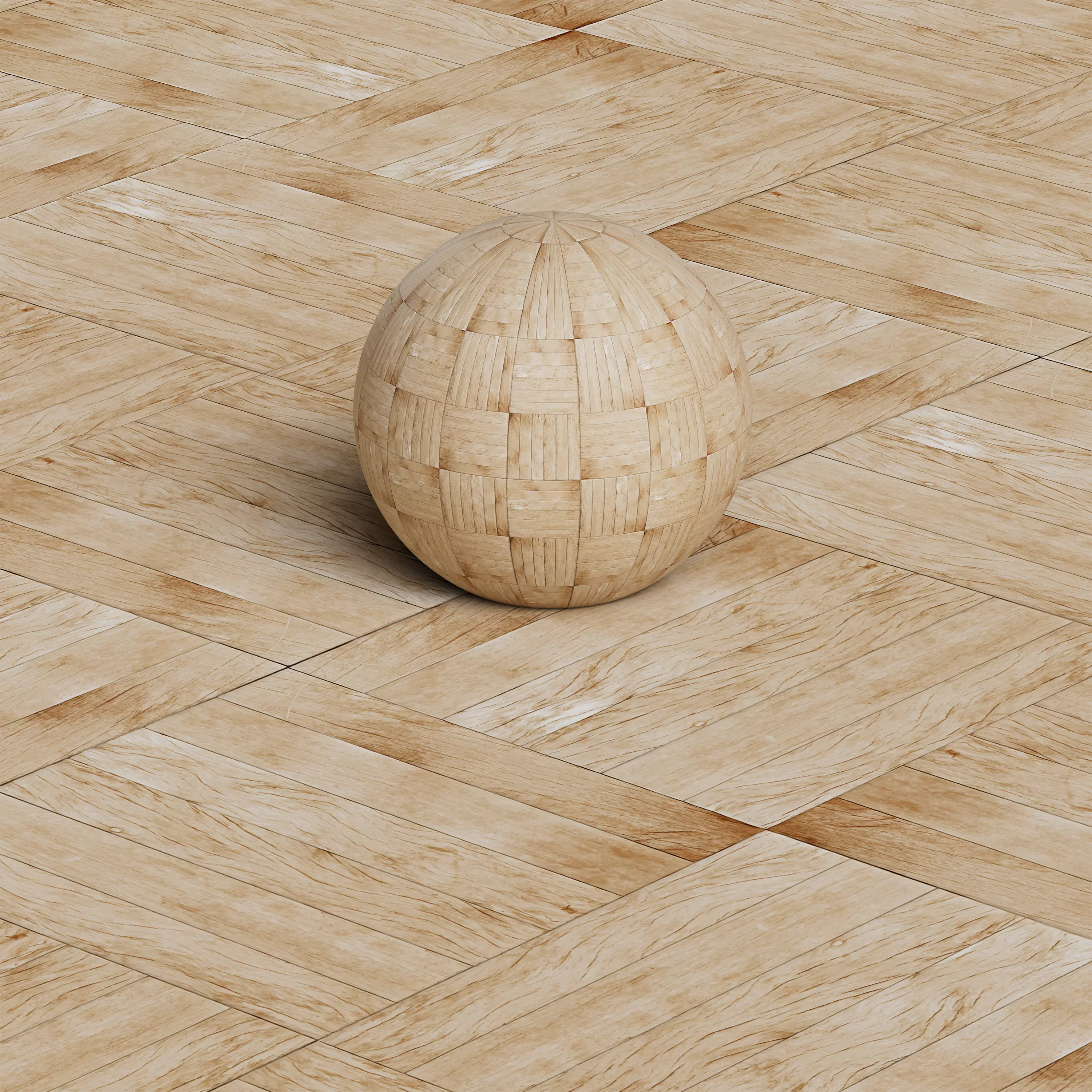 Wood Parquet Floor Texture Pack - 8K PBR SBSAR Low-poly 3D model_0