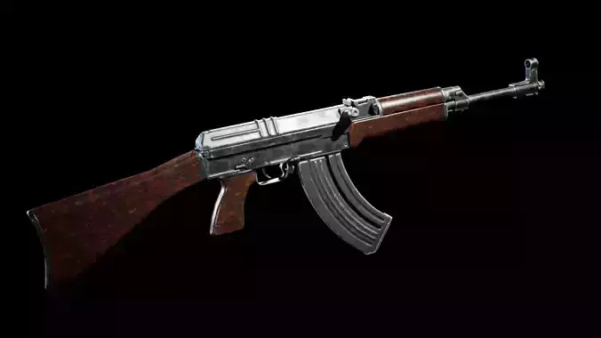 PBR - VZ-58 Woodstock Assault Rifle  - Game-Ready 3D Asset