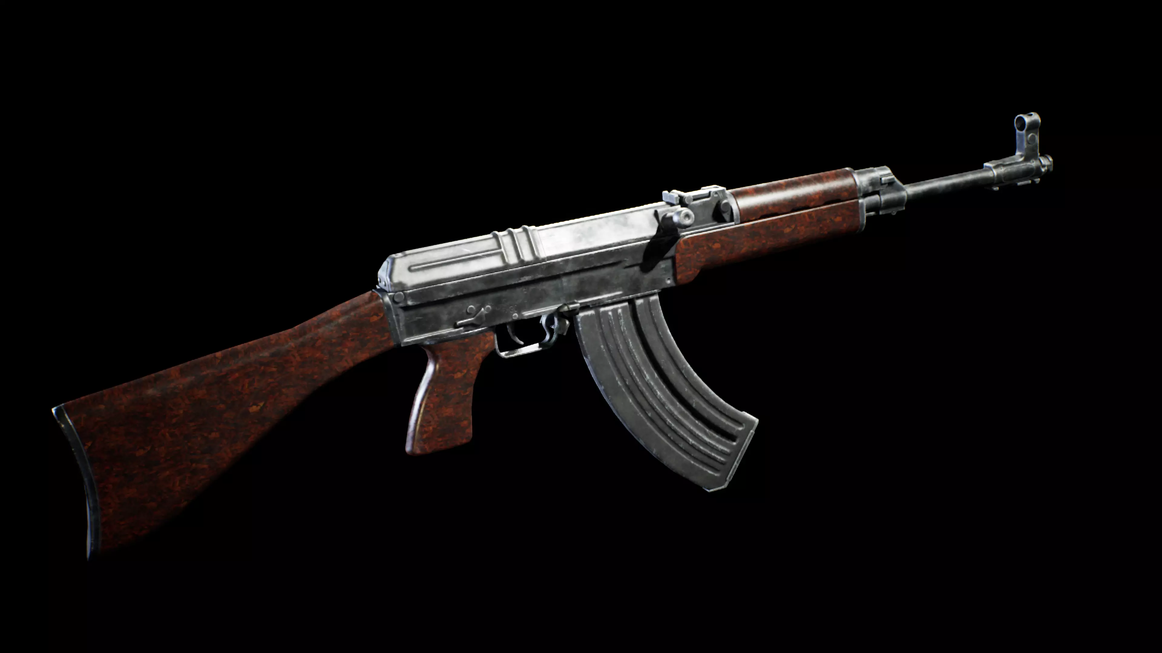 PBR - VZ-58 Woodstock Assault Rifle - Game-Ready 3D Asset Low-poly 3D model