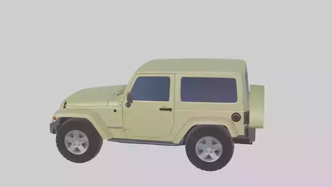 The Jeep Low-poly 3D model
