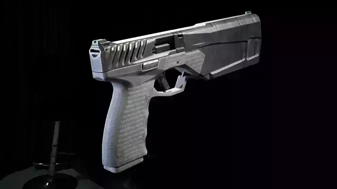PBR - Maxim 9 Suppressed Pistol - Game-Ready 3D Asset Low-poly 3D model