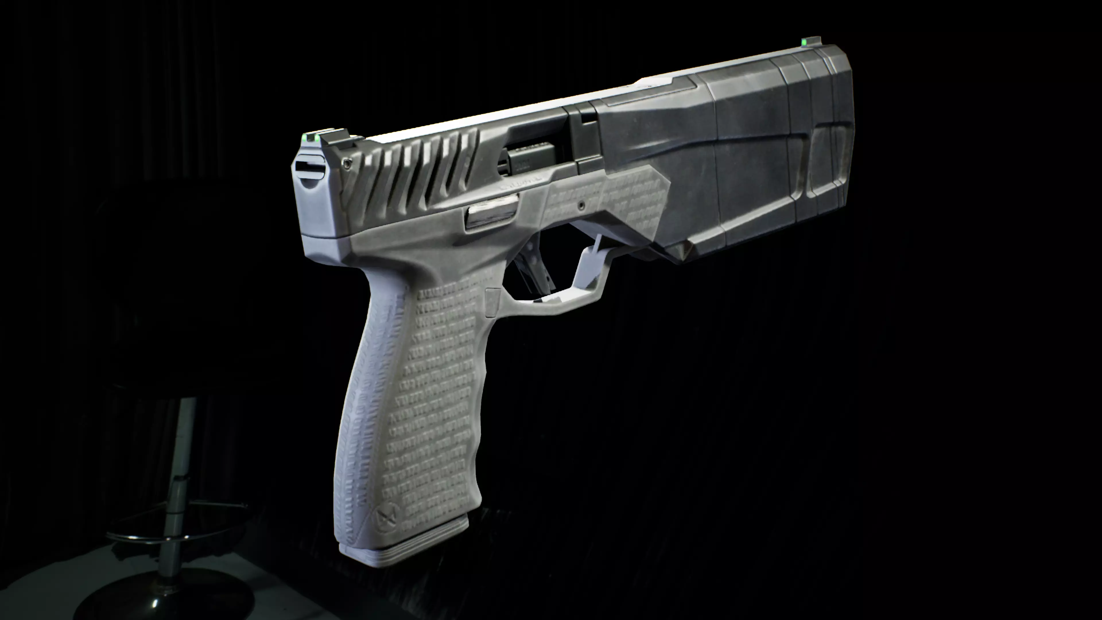 PBR - Maxim 9 Suppressed Pistol - Game-Ready 3D Asset Low-poly 3D model_0