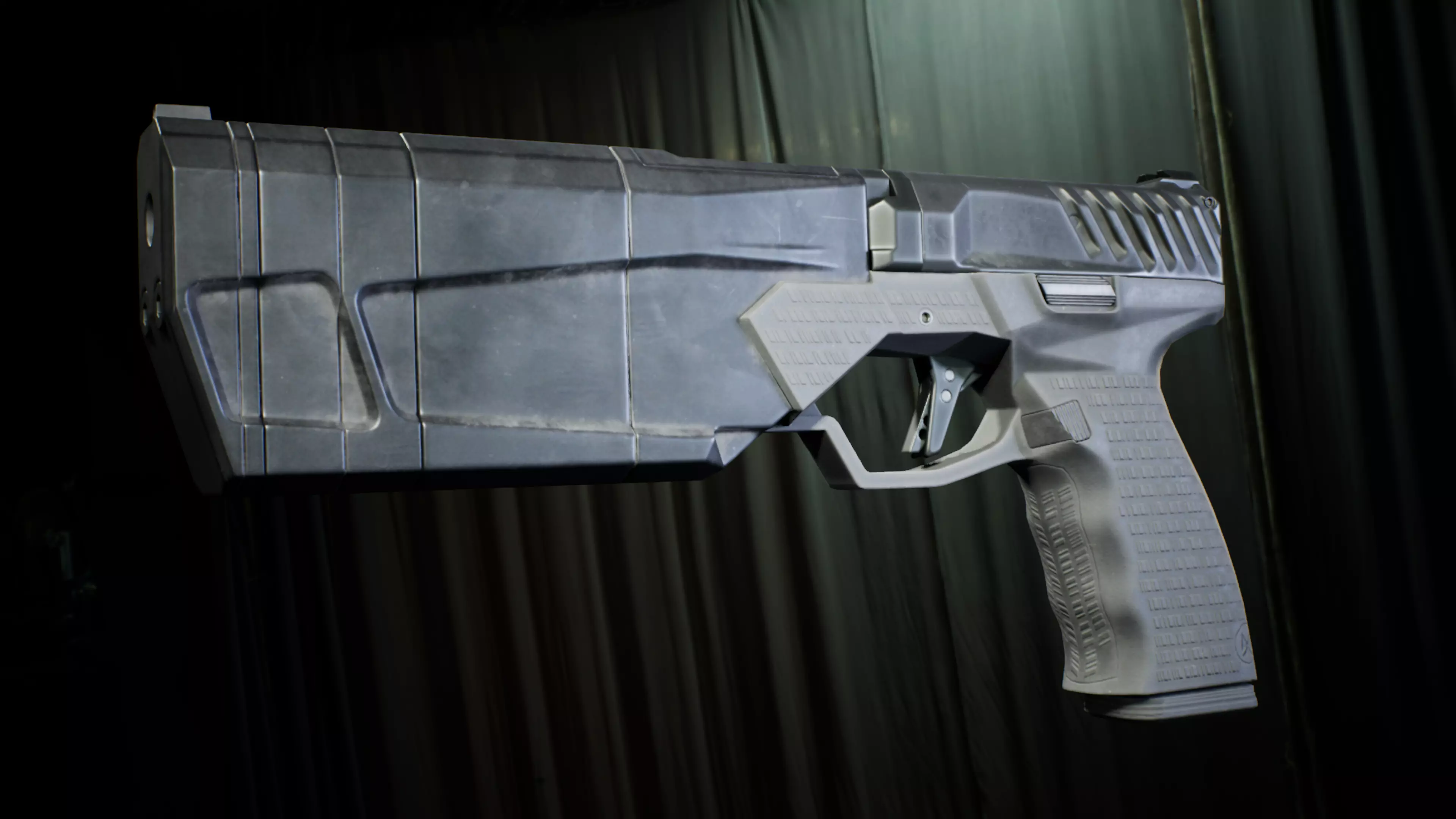 PBR - Maxim 9 Suppressed Pistol - Game-Ready 3D Asset Low-poly 3D model_7