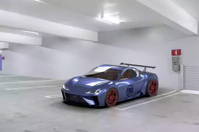 Futuristic Concept Car 3D