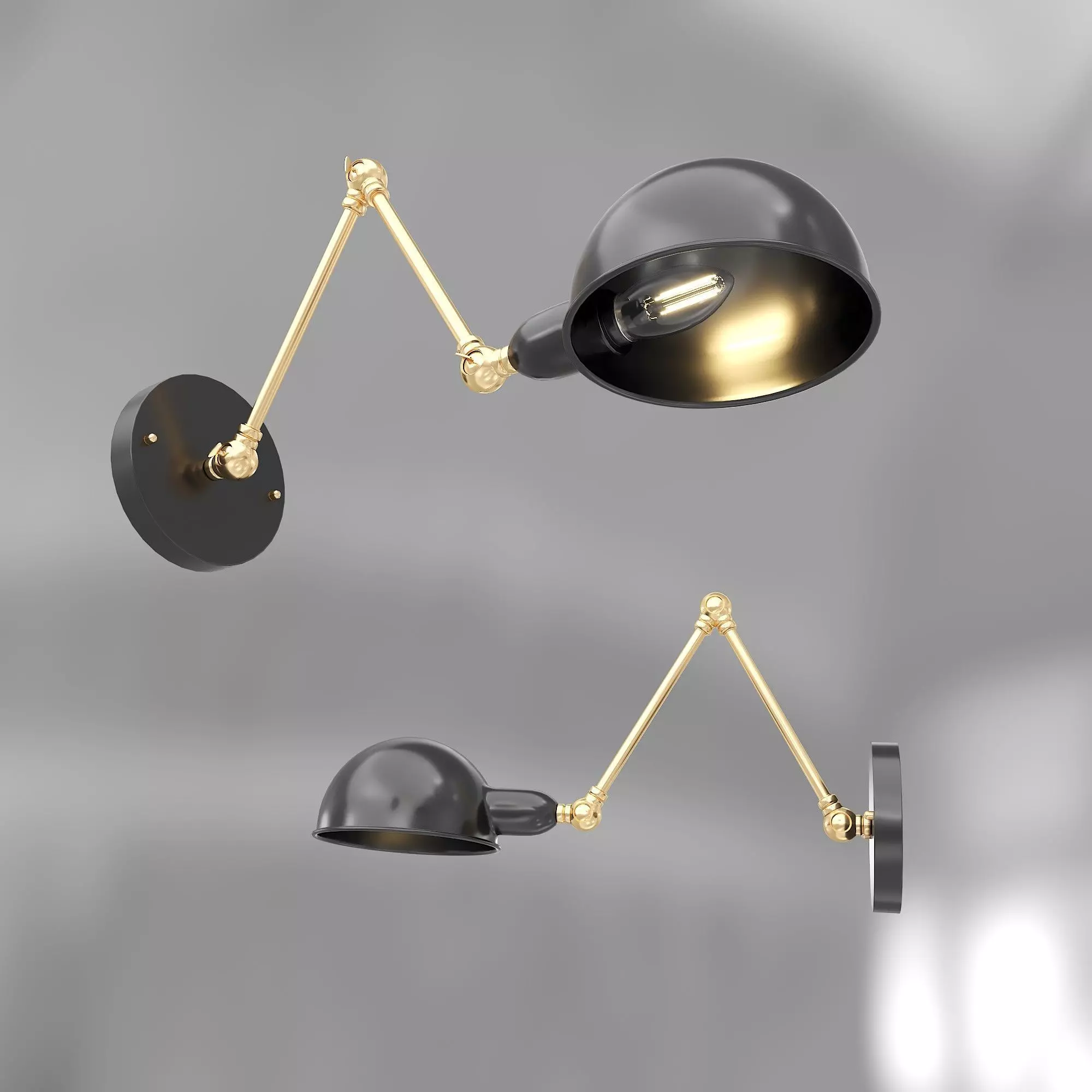 Yanemily Wall Light 3D model_0