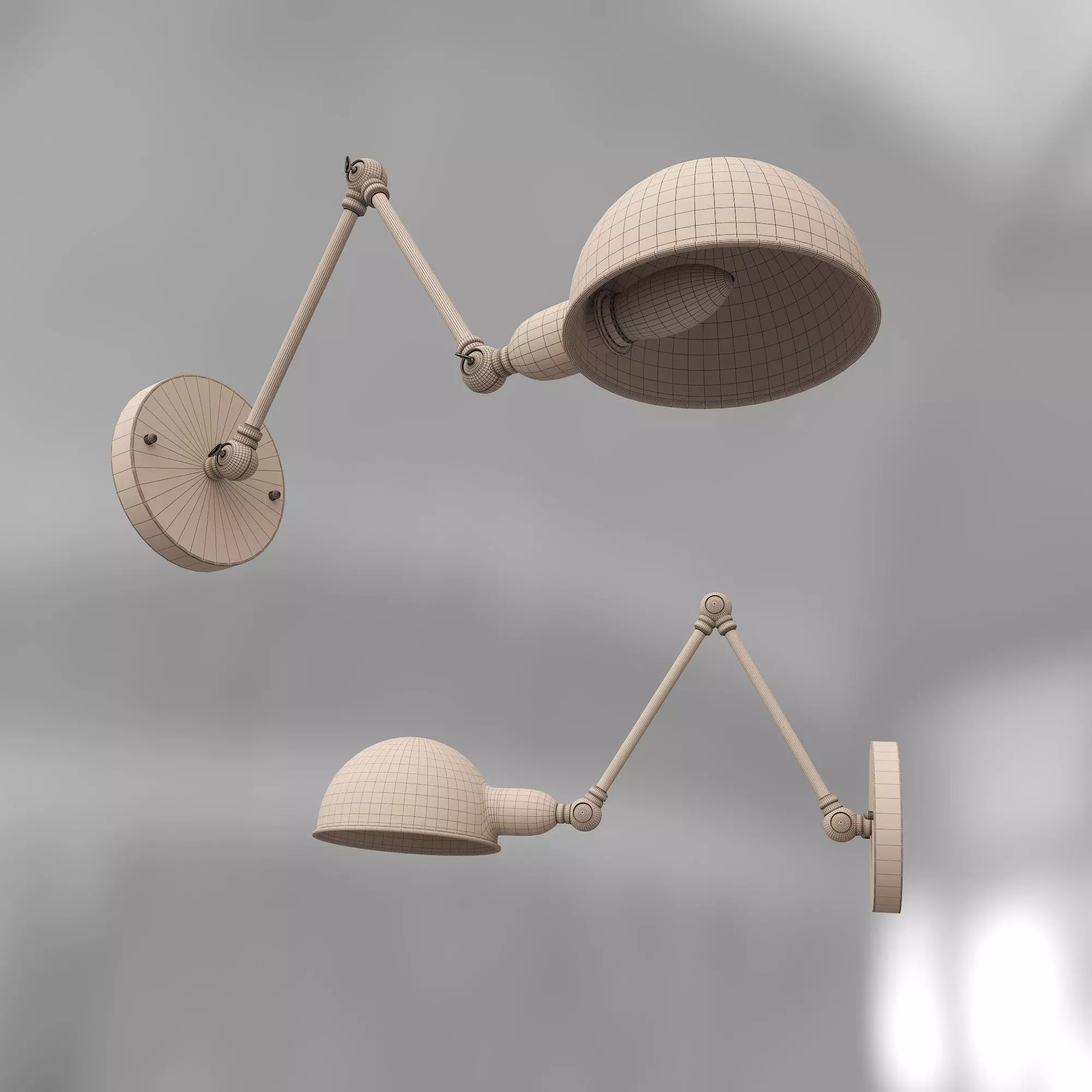 Yanemily Wall Light 3D model_1