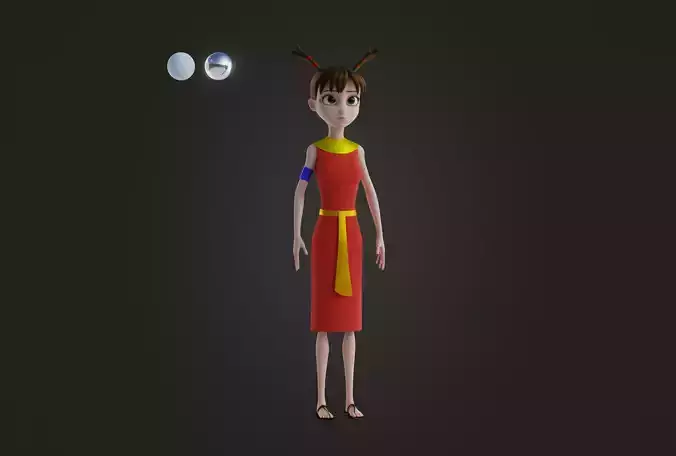 Teti-Sheri  Egyptian Pharaonic Cartoon Characters