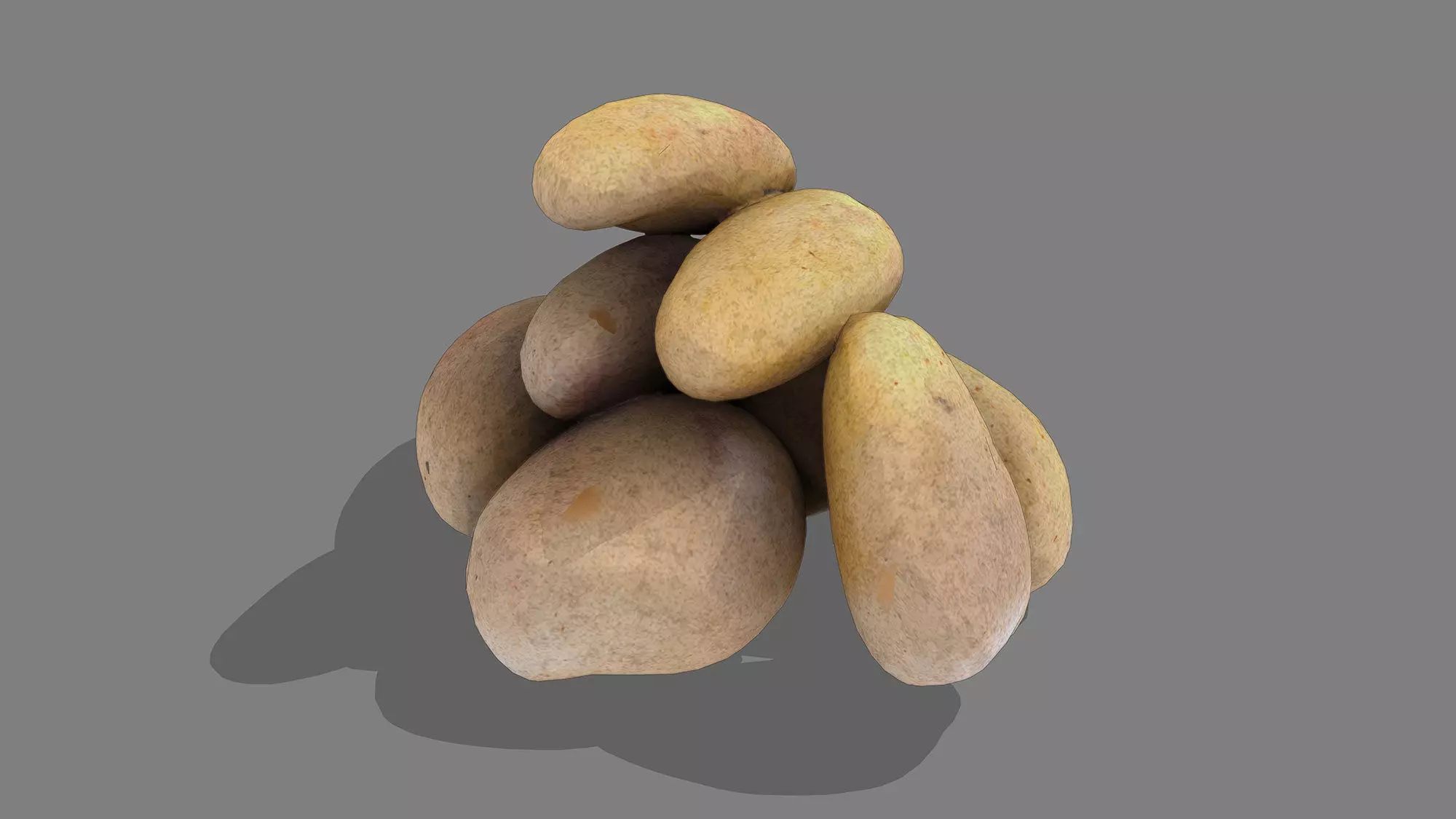 Potato Stack Low-poly 3D model_5