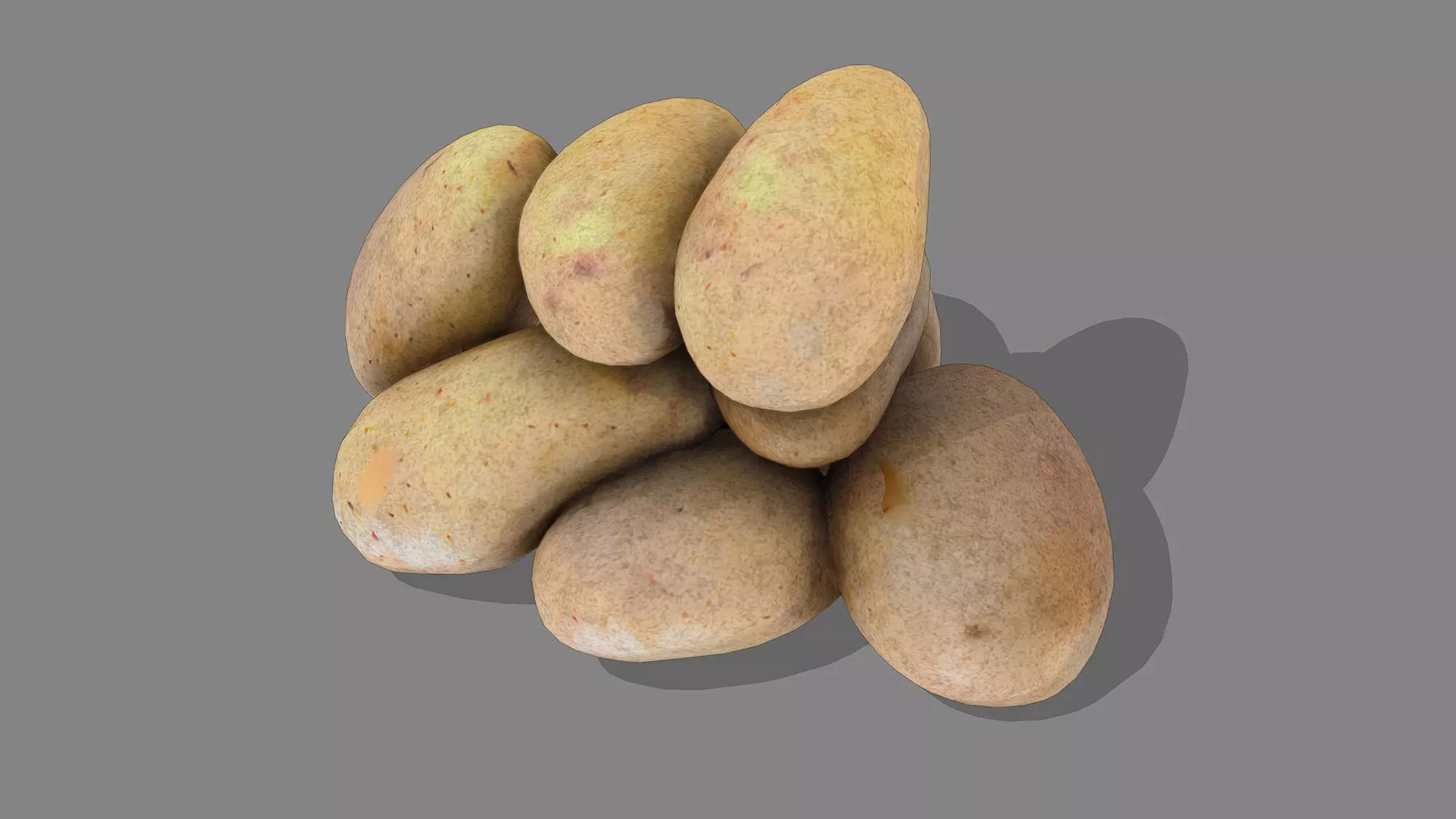 Potato Stack Low-poly 3D model_4