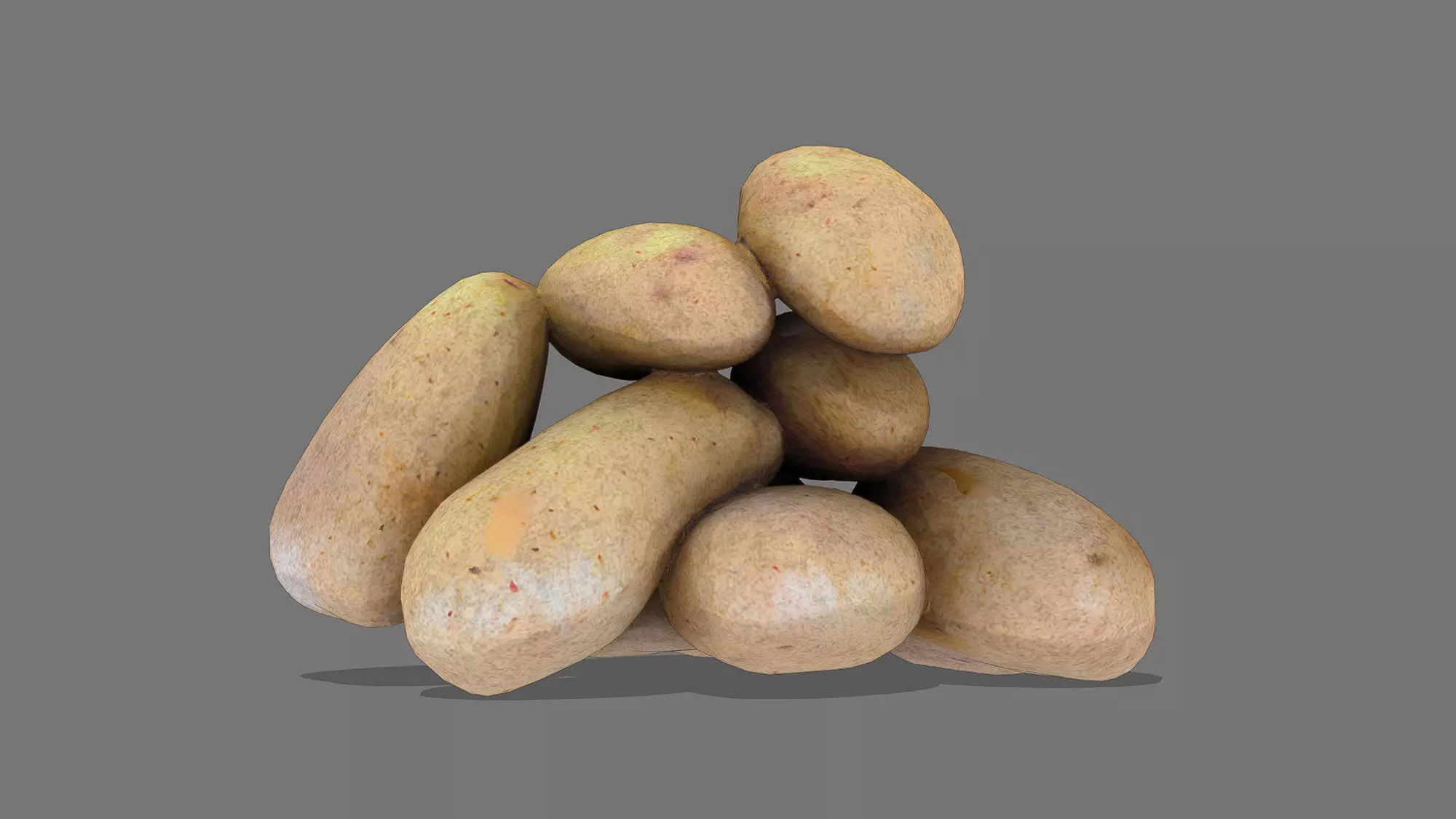 Potato Stack Low-poly 3D model_6
