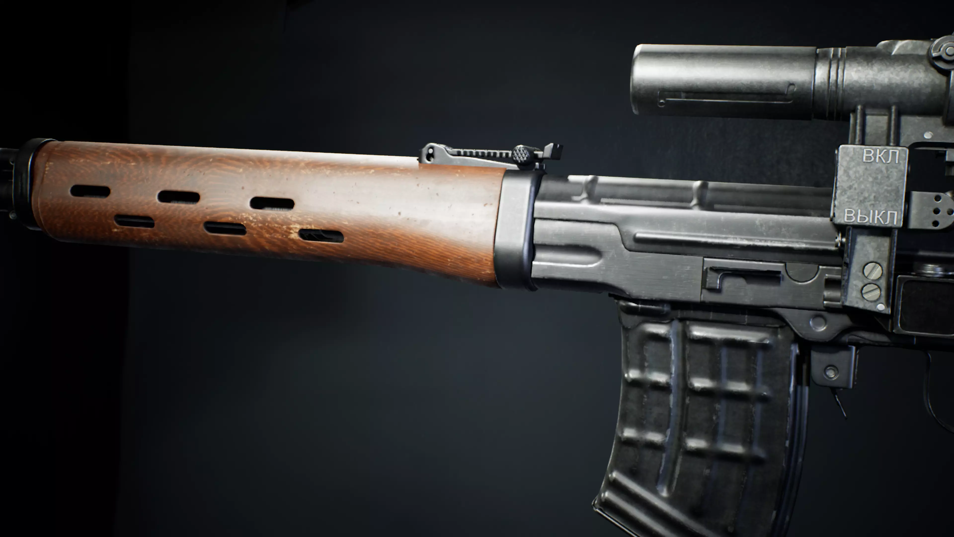 PBR - SVD Dragunov Woodstock - Game-Ready 3D Asset Low-poly 3D model_2