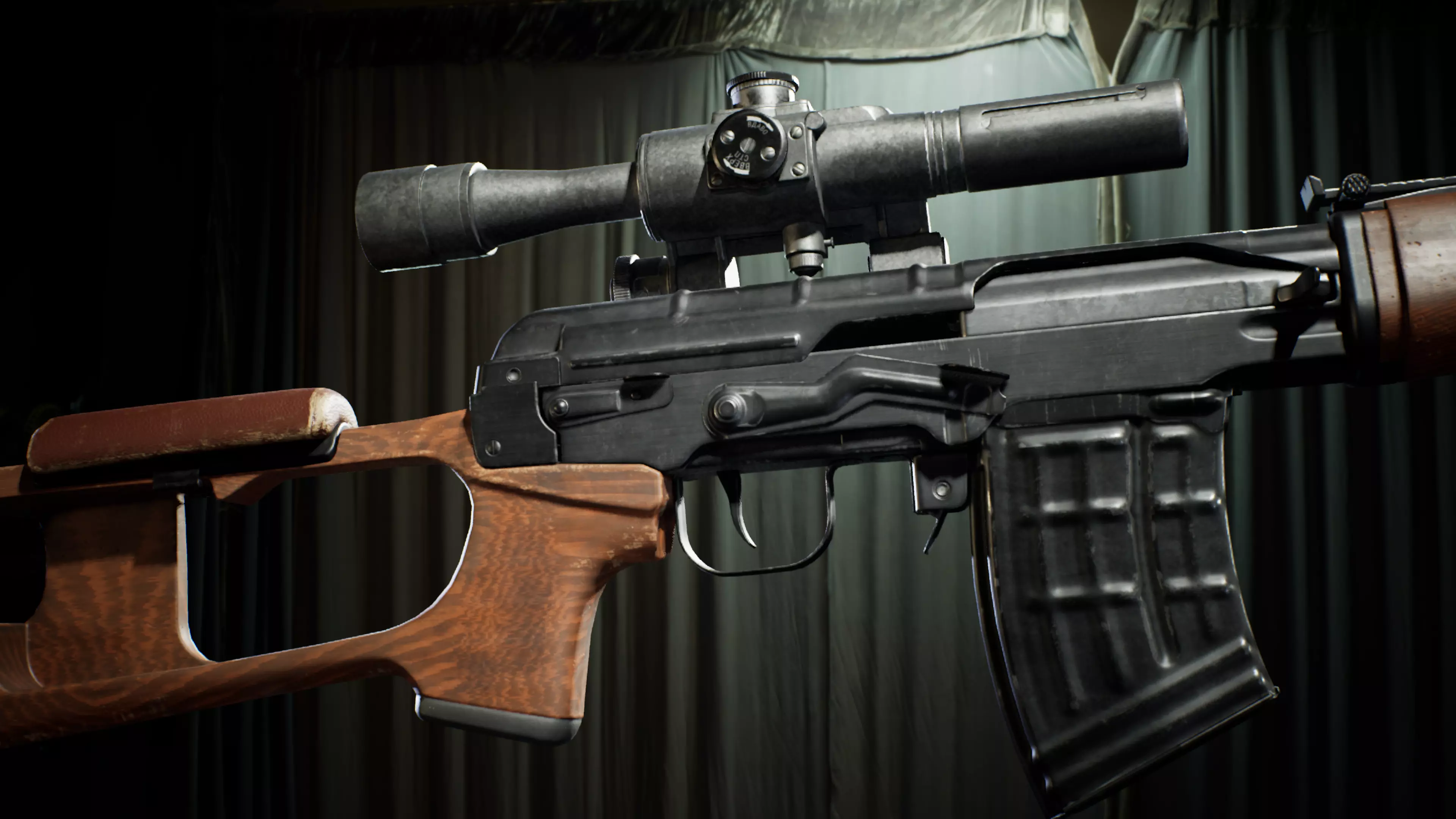 PBR - SVD Dragunov Woodstock - Game-Ready 3D Asset Low-poly 3D model_4