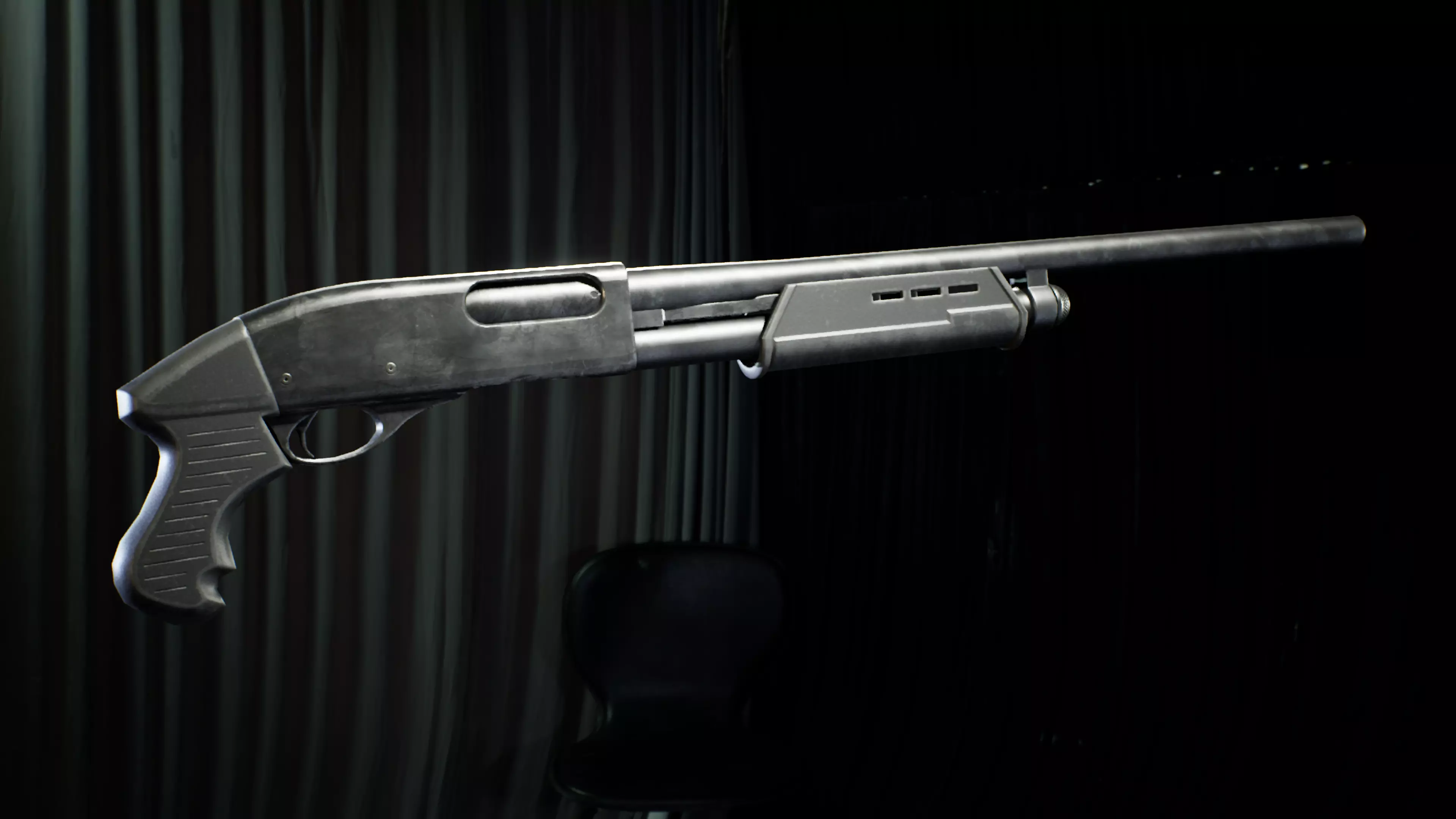 PBR - R870 Shorty Shotgun  - Game-Ready 3D Asset Low-poly 3D model_3