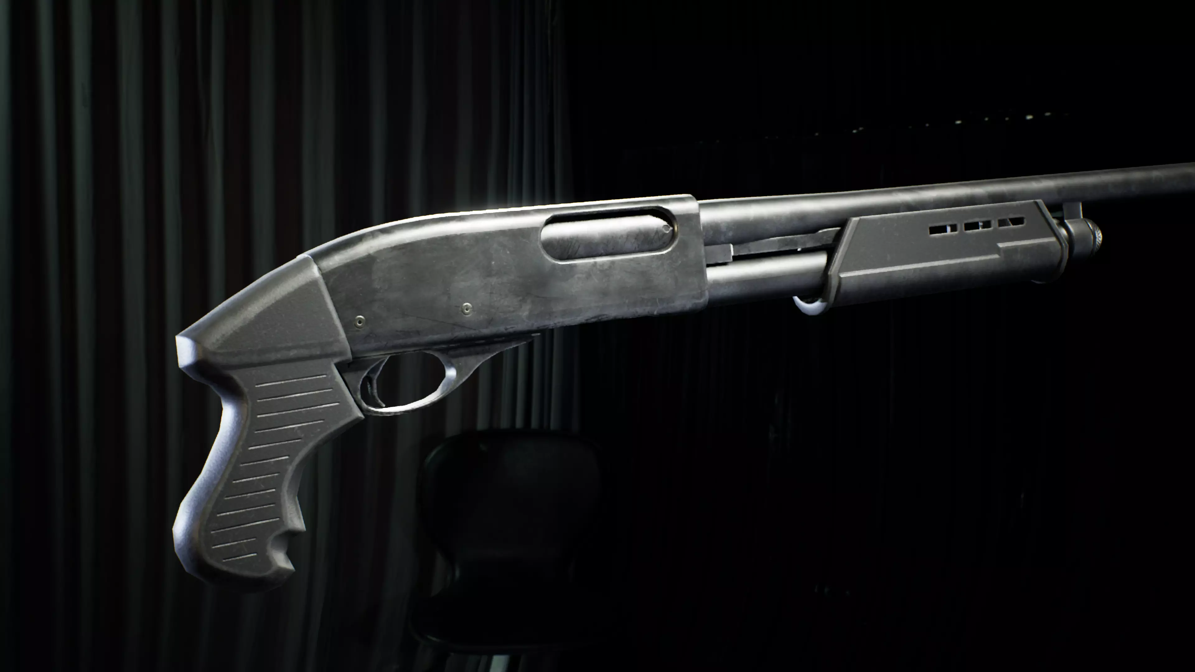 PBR - R870 Shorty Shotgun  - Game-Ready 3D Asset Low-poly 3D model_4