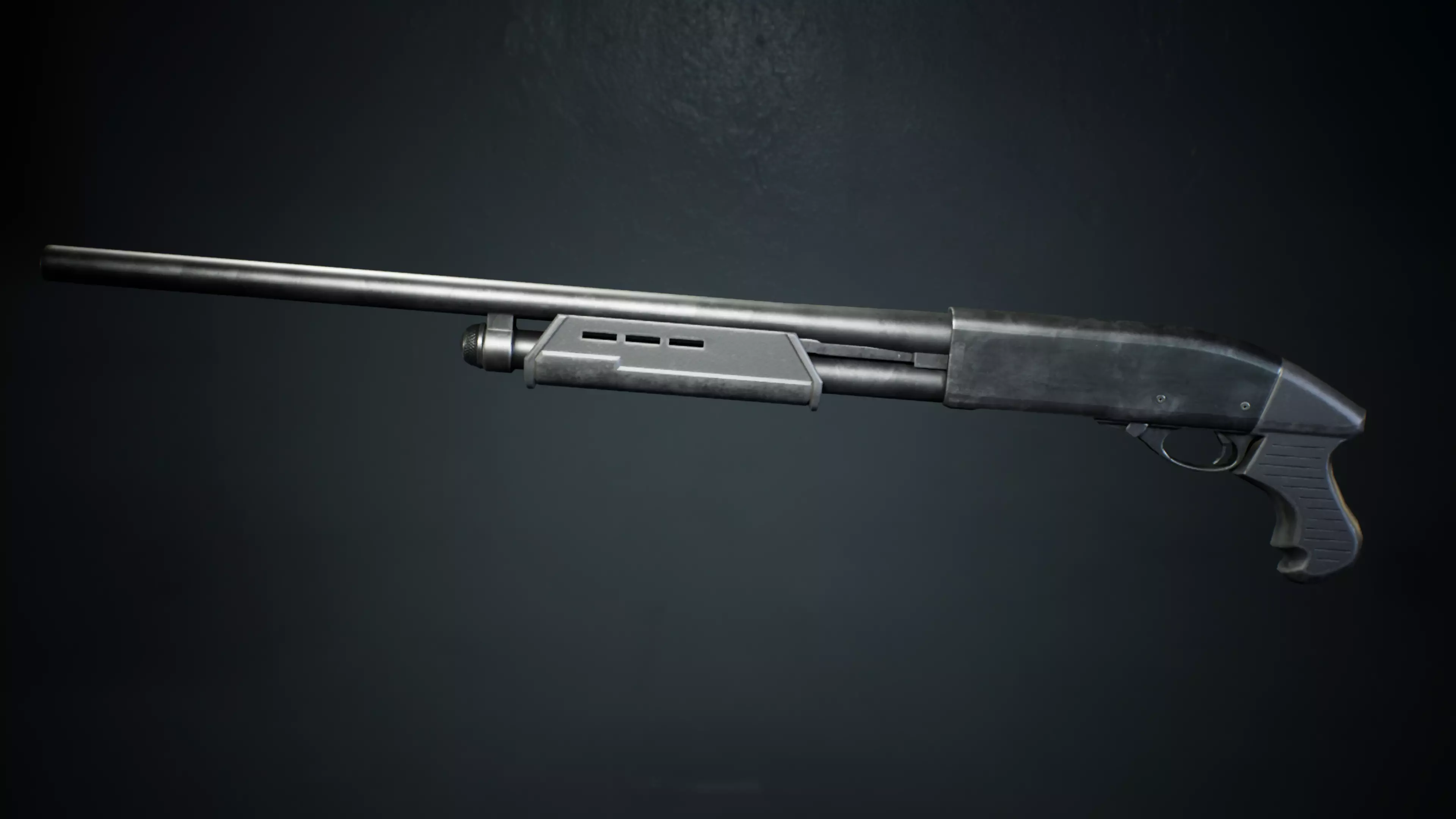 PBR - R870 Shorty Shotgun  - Game-Ready 3D Asset Low-poly 3D model_1