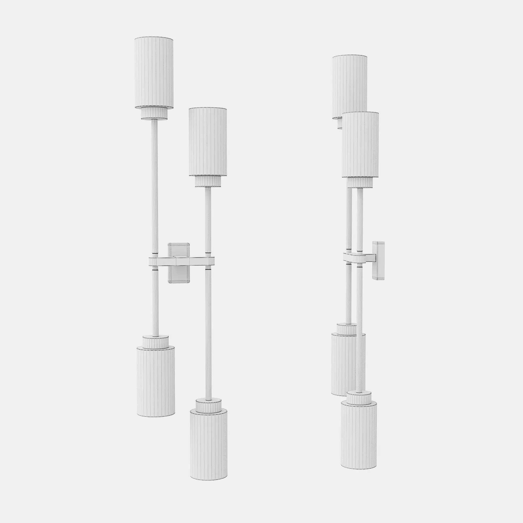 Tallrace Wall Light 3D model_1