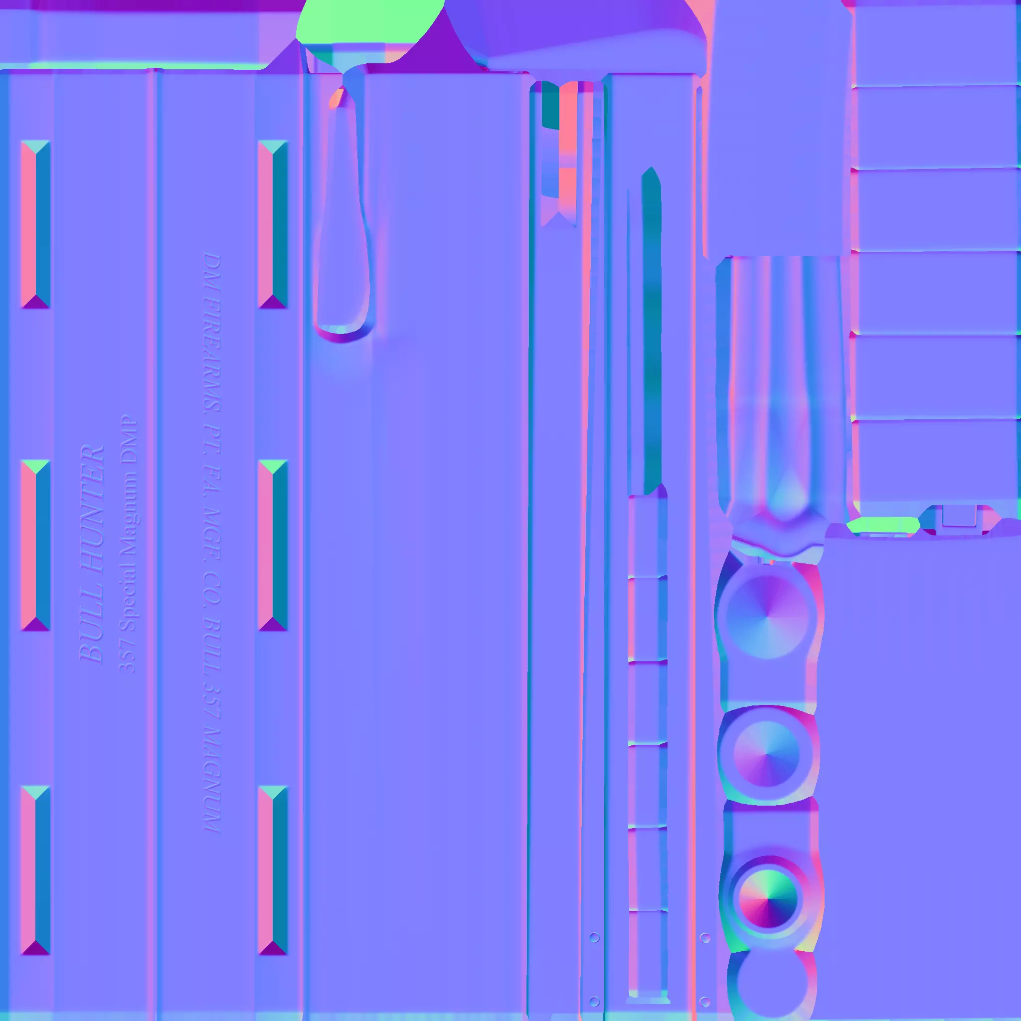 PBR - Western 357 Revolver - Game-Ready 3D Asset Low-poly 3D model_16