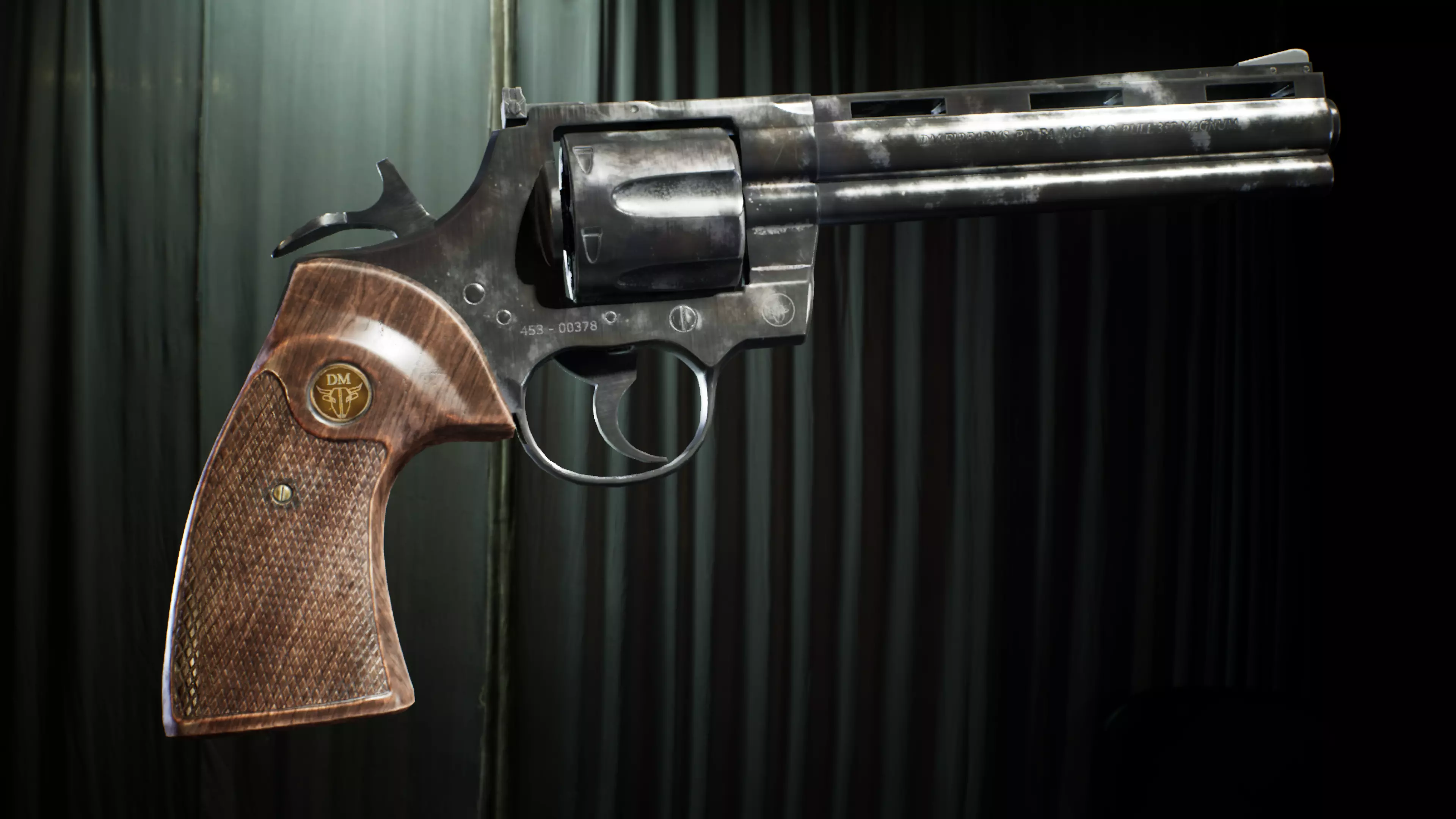 PBR - Western 357 Revolver - Game-Ready 3D Asset Low-poly 3D model_2