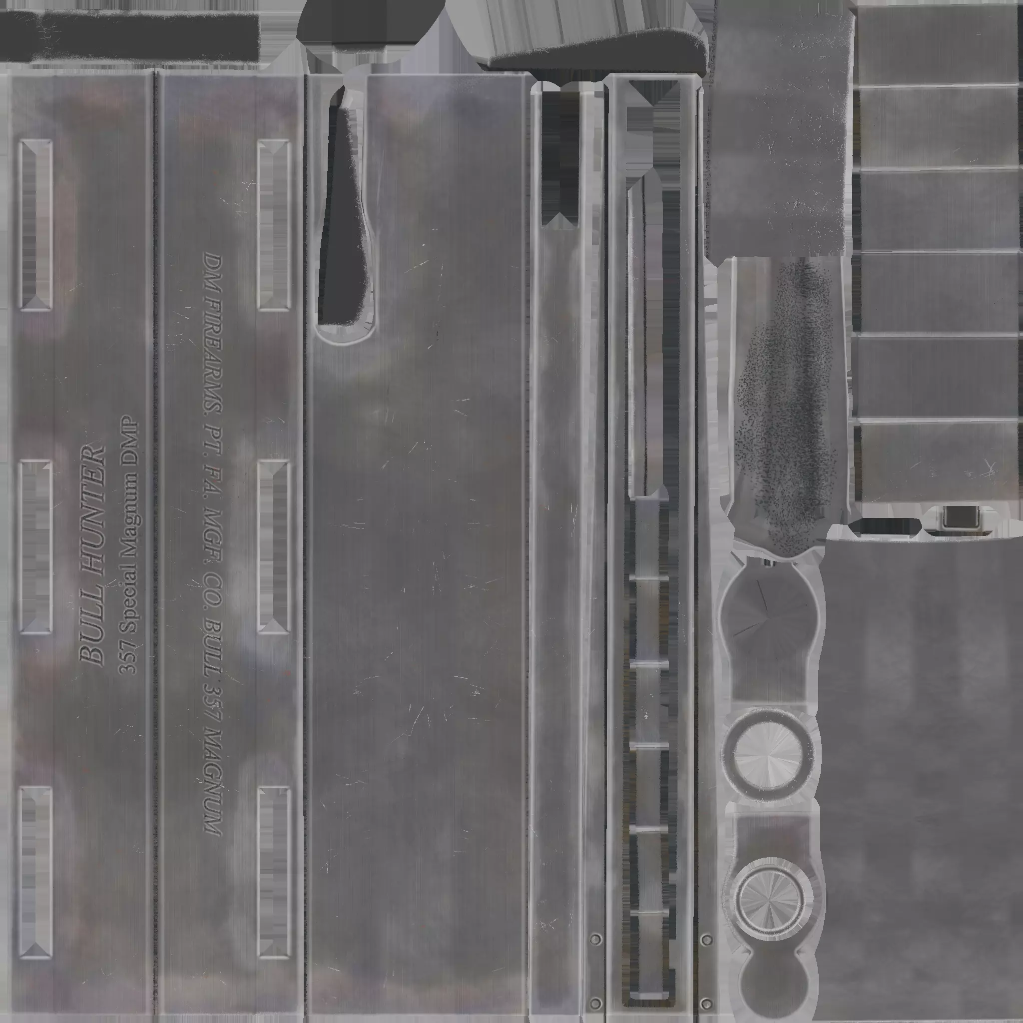 PBR - Western 357 Revolver - Game-Ready 3D Asset Low-poly 3D model_17