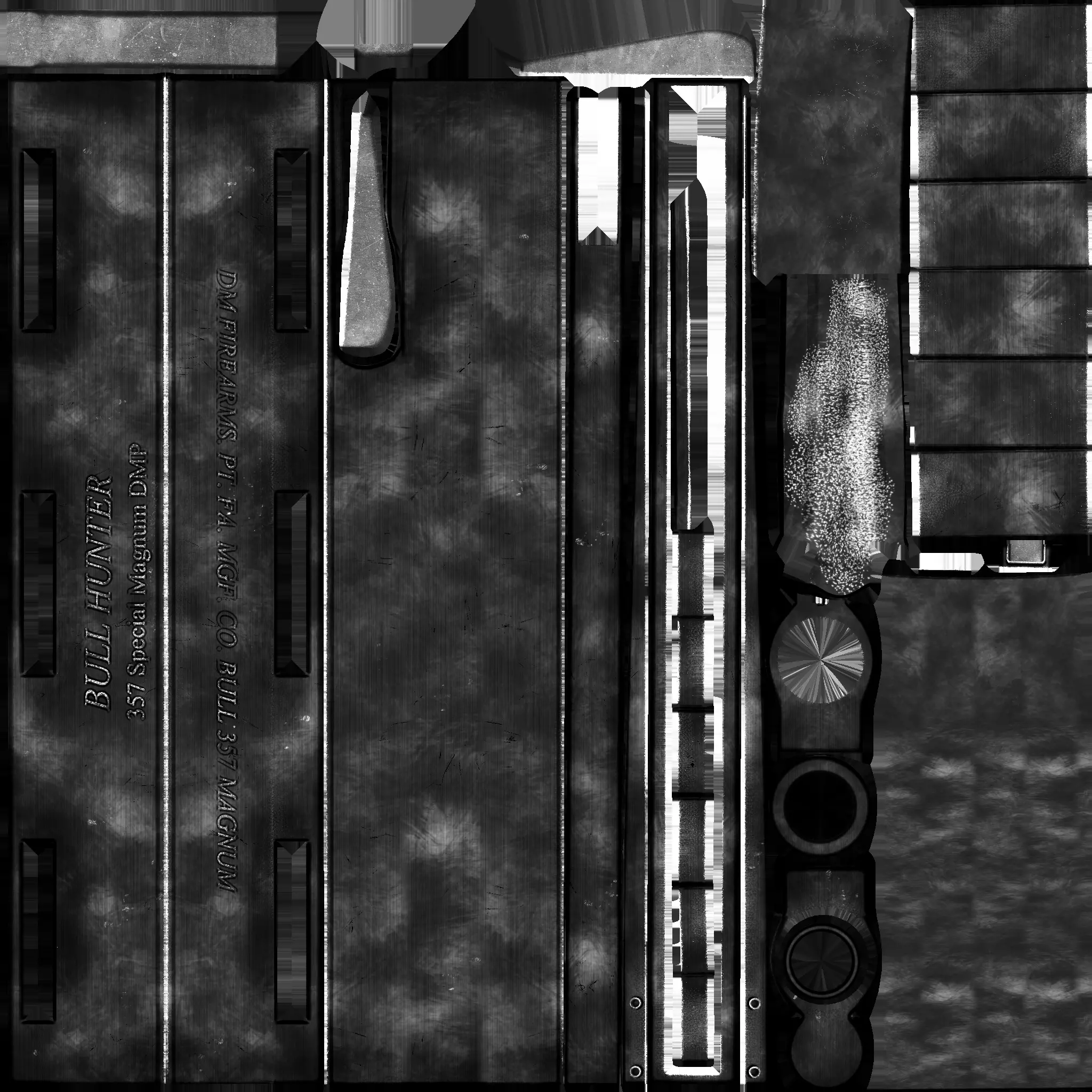 PBR - Western 357 Revolver - Game-Ready 3D Asset Low-poly 3D model_12