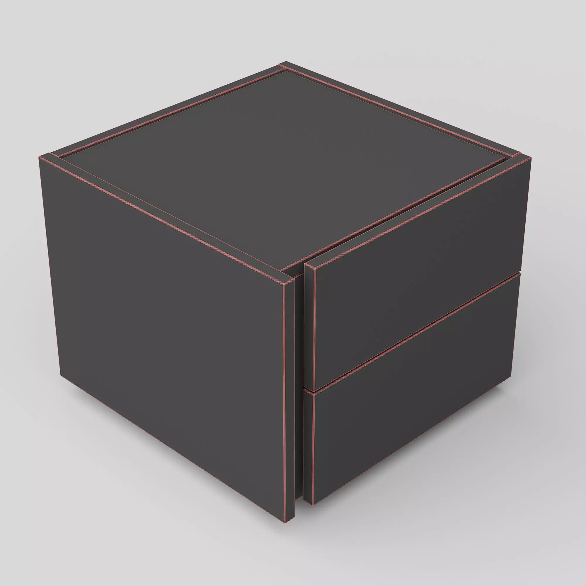 Ridge Bedside Table 3D model_2