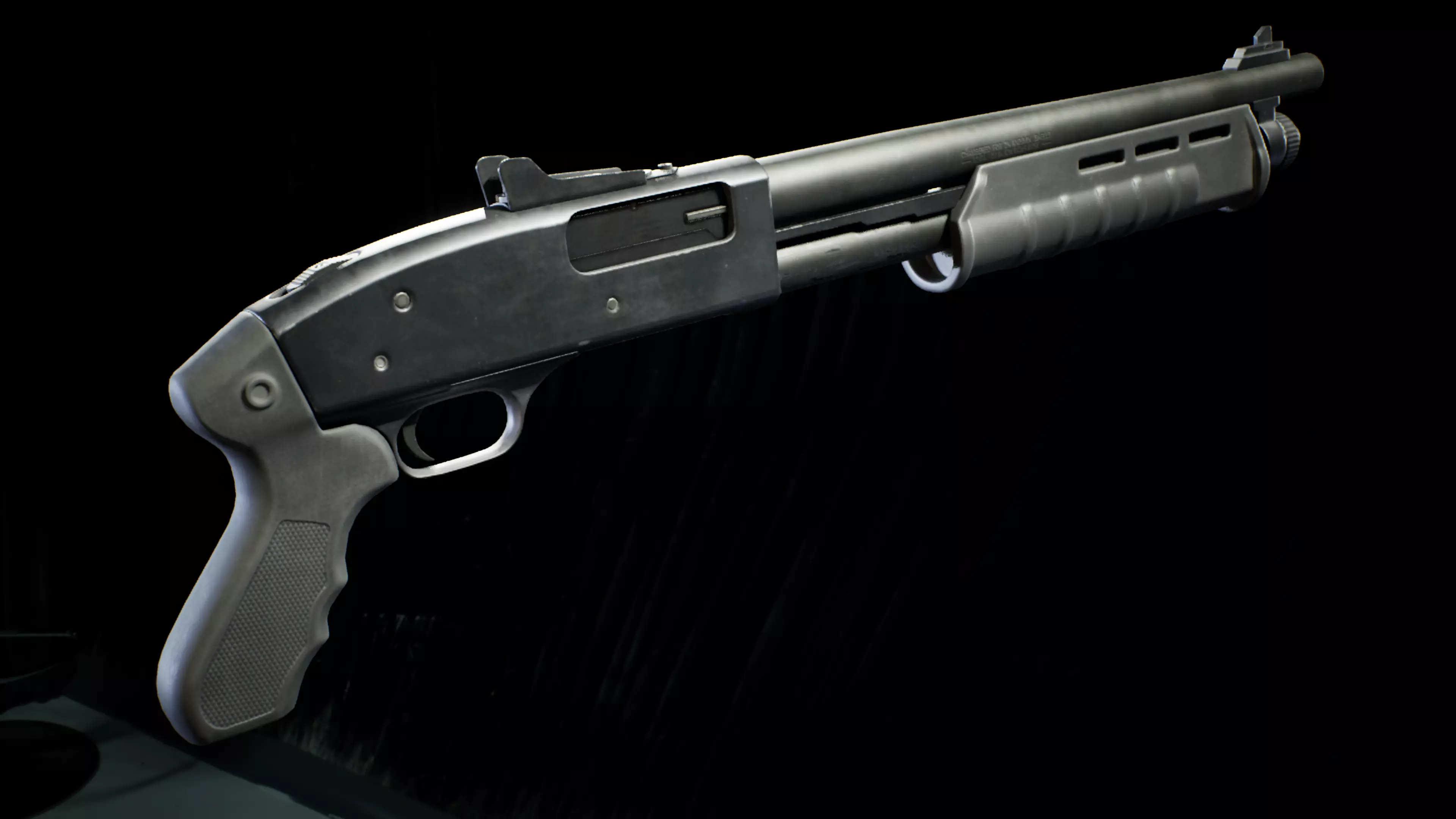 PBR - M590 Shotgun Pistol Grip - Game-Ready 3D Asset Low-poly 3D model_4