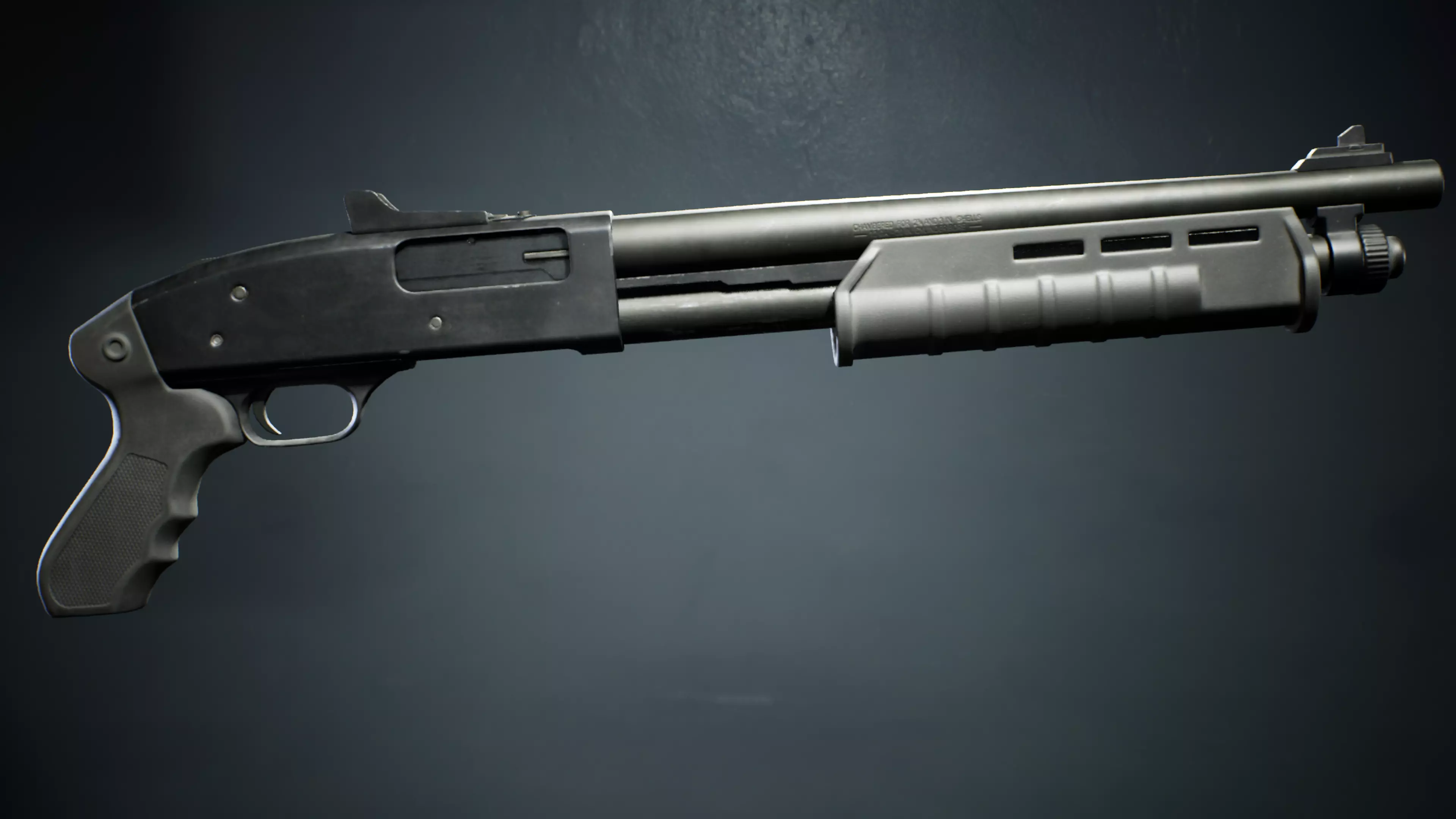 PBR - M590 Shotgun Pistol Grip - Game-Ready 3D Asset Low-poly 3D model_3